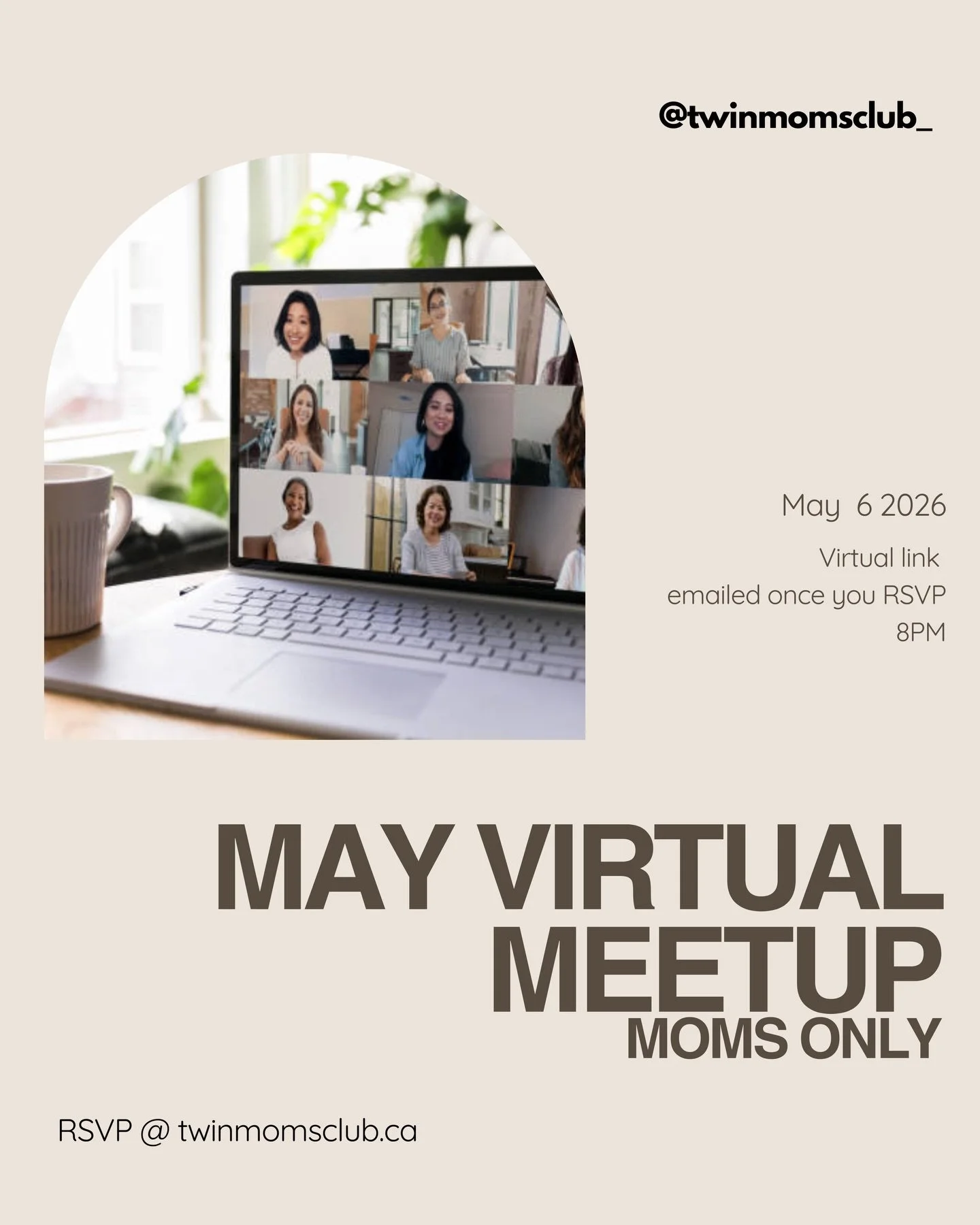 Our May virtual meetup is officially on the calendar! Whether you&rsquo;re right here in Manitoba, joining us from our new community in Toronto, or tuning in from anywhere else, you are welcome. 

These MeetUps are a relaxed space to connect with oth