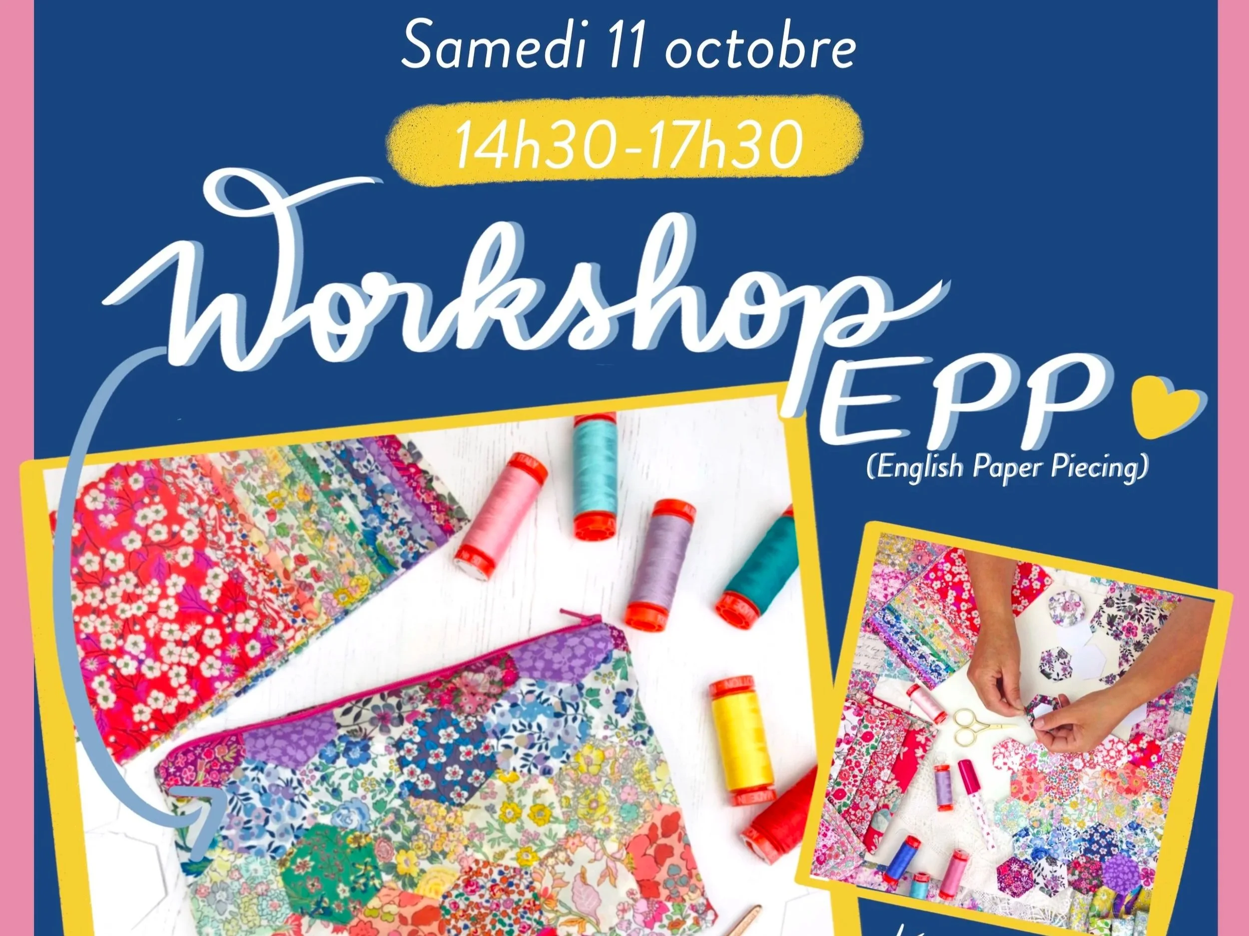 Initiation au English Paper Piecing Liberty - 11 octobre