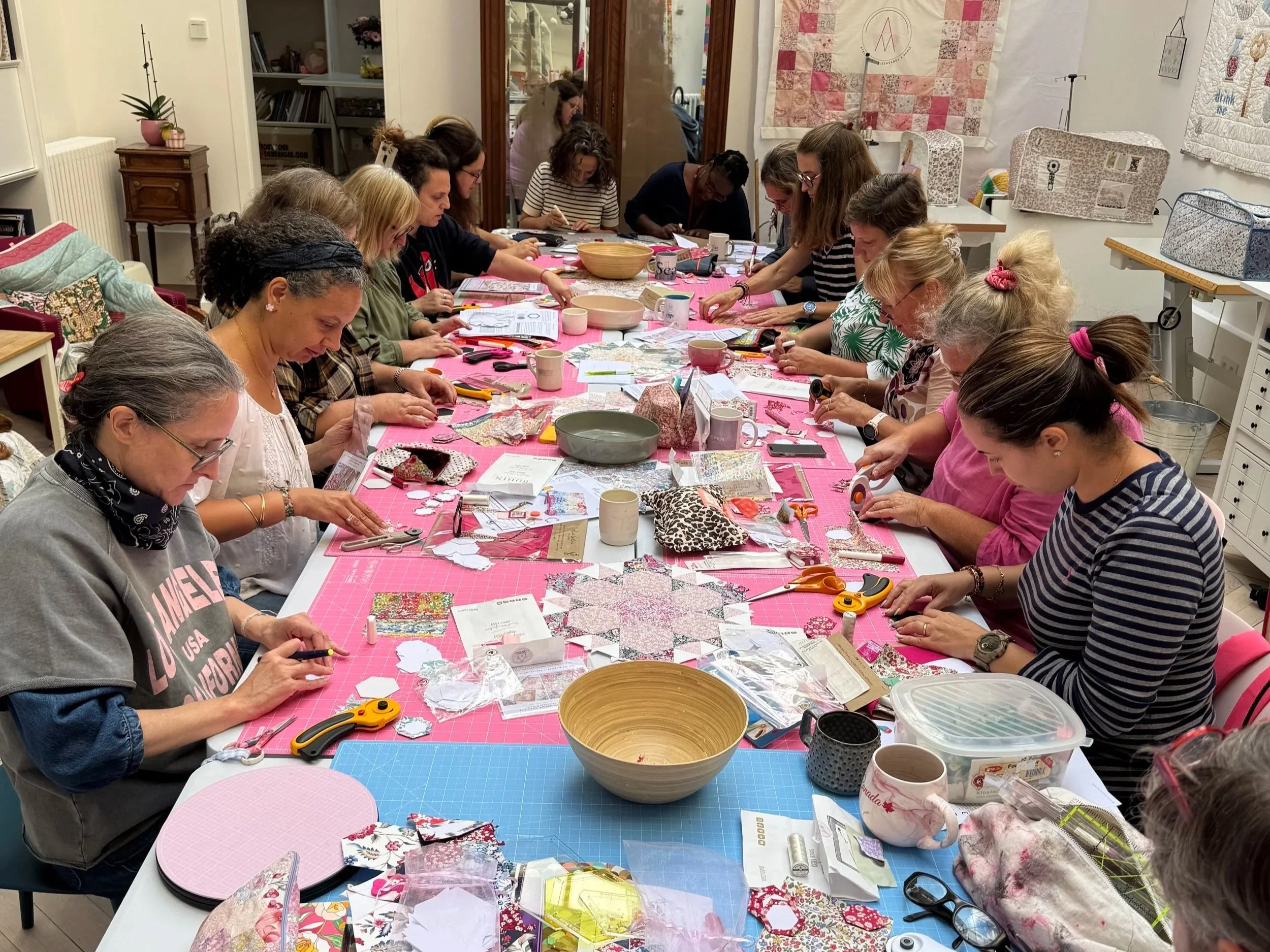 Initiation au English Paper Piecing Liberty