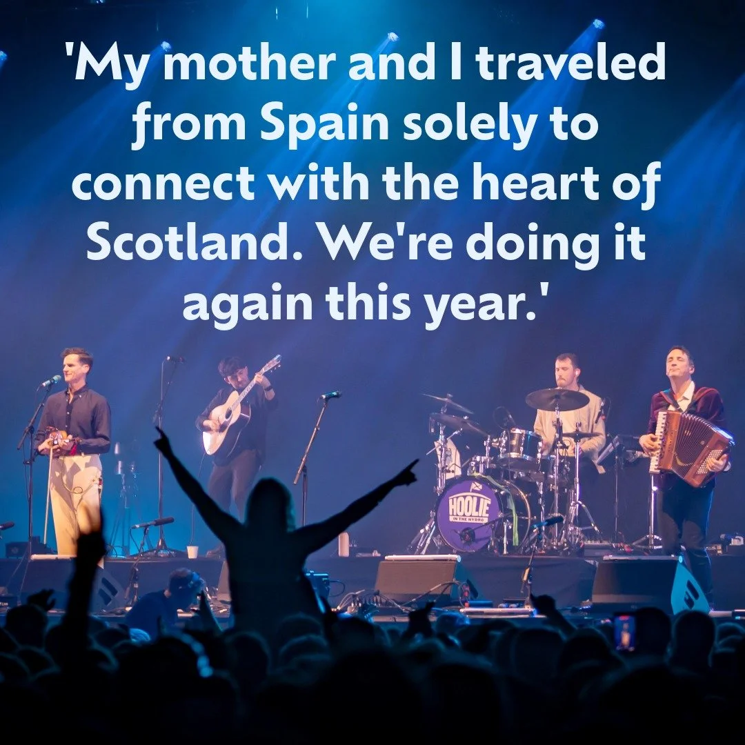 Hoolie reaches far beyond Scotland 💙 

We love hearing from people who have travelled from near and far to be part of Hoolie in the Hydro! 

Where have you travelled from to join us? Let us know below 👇