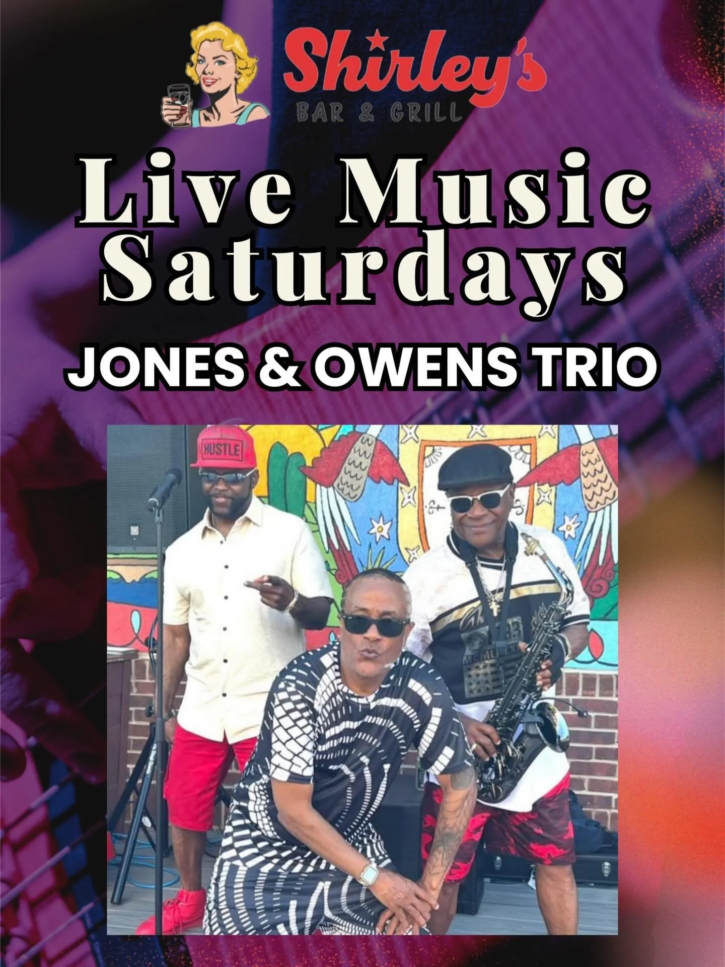 We&rsquo;re ready to pump it up this Saturday with the Jones &amp; Owens trio taking the stage!🎶🎸

#shirleys #shirleysbargrill #westdesmoines #waukee #livemusic