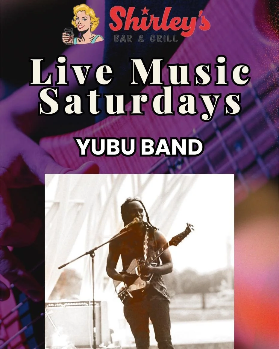 The amazing Yubu Band will be hitting the Shirley&rsquo;s stage this evening!🤩🎶
Join us at 7pm for the live tunes🎸

#shirleysbargrill #shirleys #livemusic #weekendlivemusic #westdesmoines