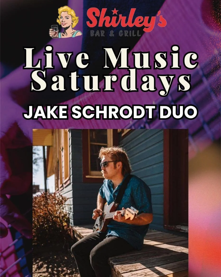 Come check out Jake Schrodt on the Shirley&rsquo;s stage tonight!🎉🎶

#shirleys #shirleysbargrill #livemusic #weekendlivemusic #jakeschrodt
