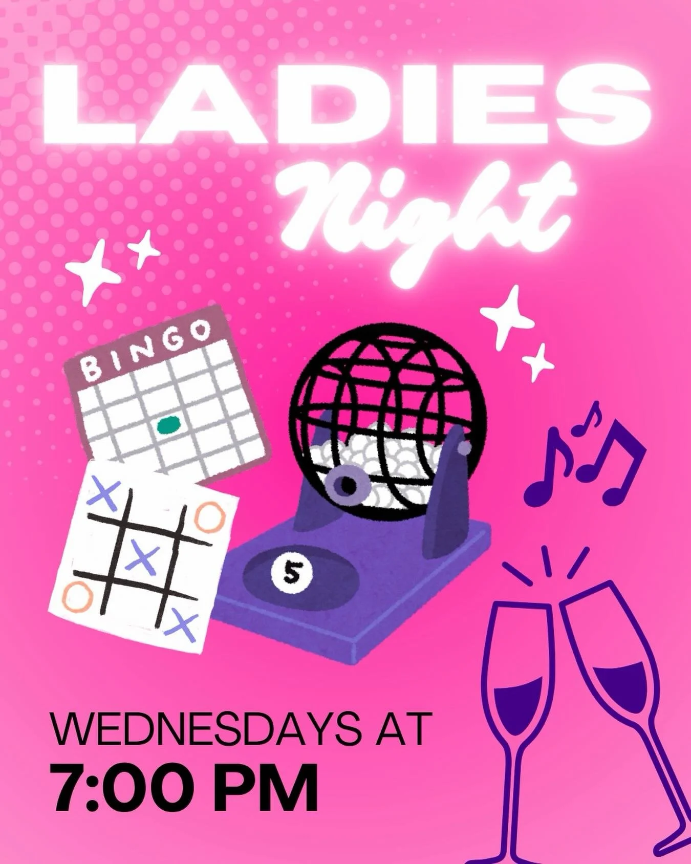 Ladies Night at Shirley&rsquo;s is JUST what you need tonight!🤩🥂
Join us for MUSIC BINGO starting at 7pm, plus get $1 off ALL of our drinks🎶😉🍷

#shirleys #shirleysbargrill #ladiesnight #musicbingo #bingonight