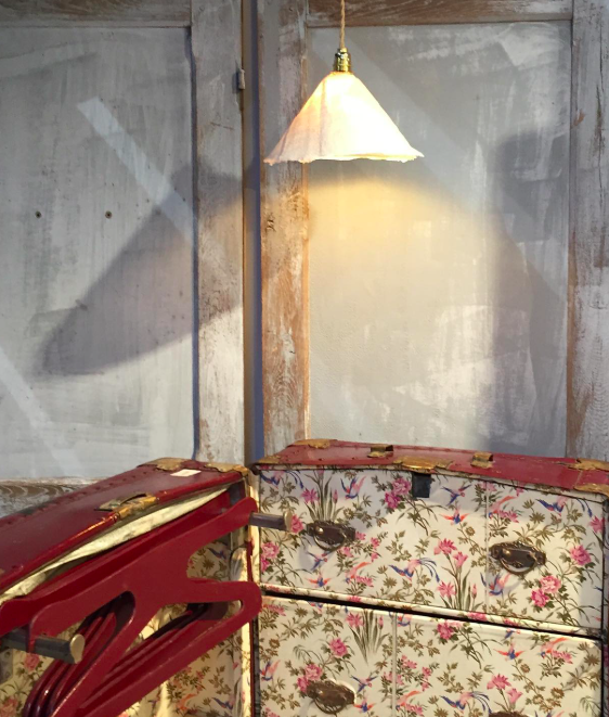 Lampe en lin de Martine Persault