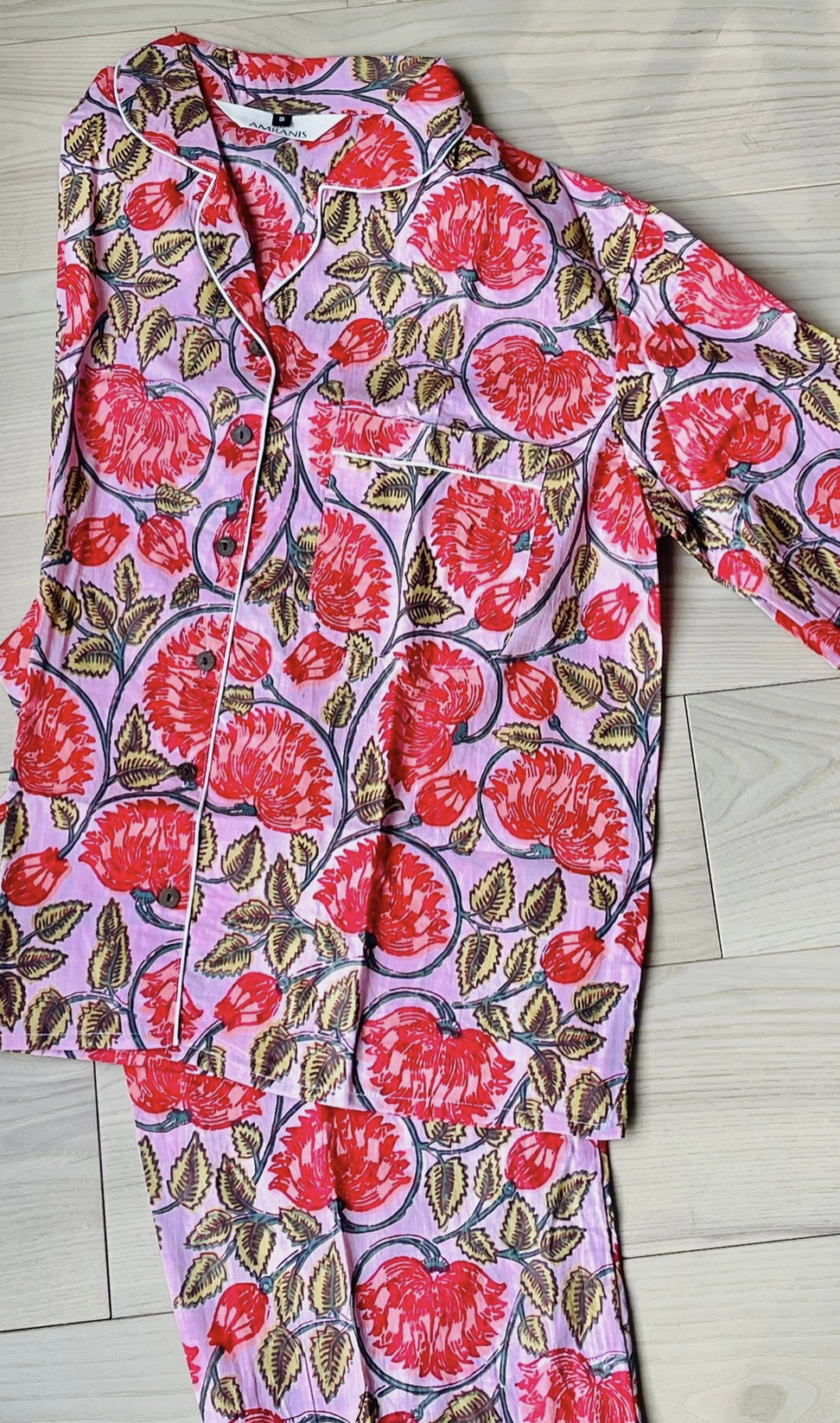 Long PJ Set in Animal Print