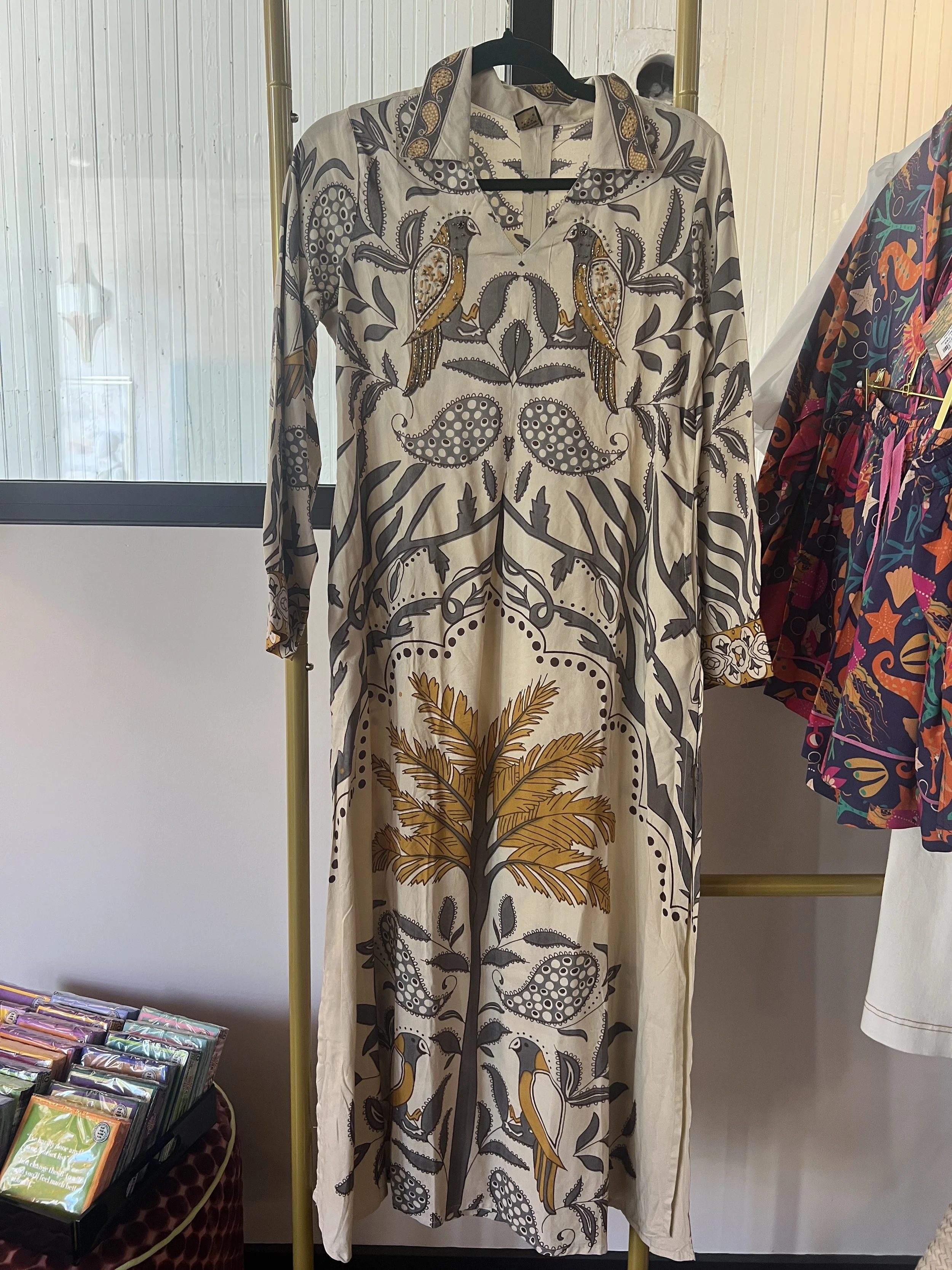 Maxi Bird Dress