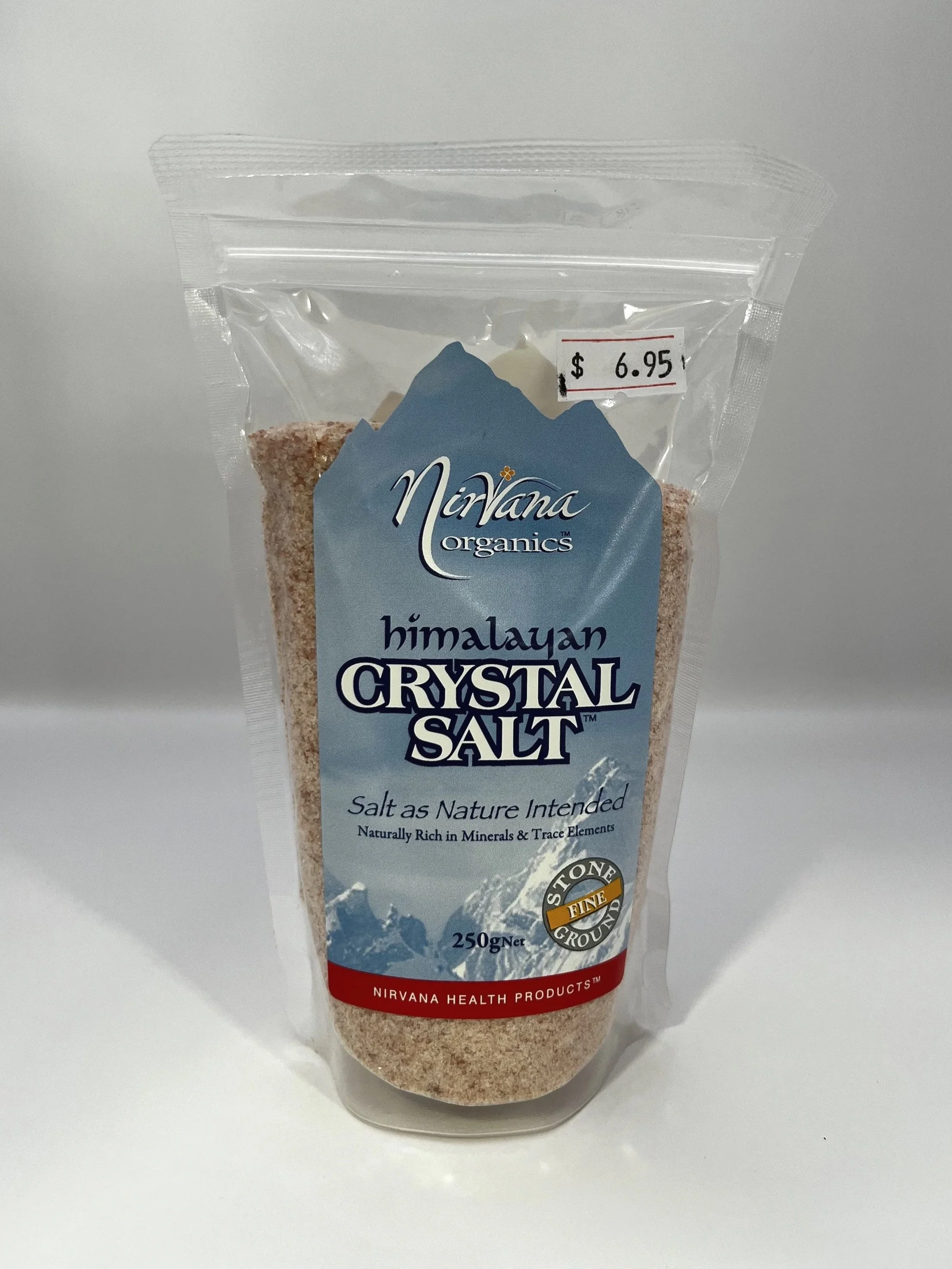Nirvana Organics Himalayan Crystal Salt Stone Ground Fine - 250g