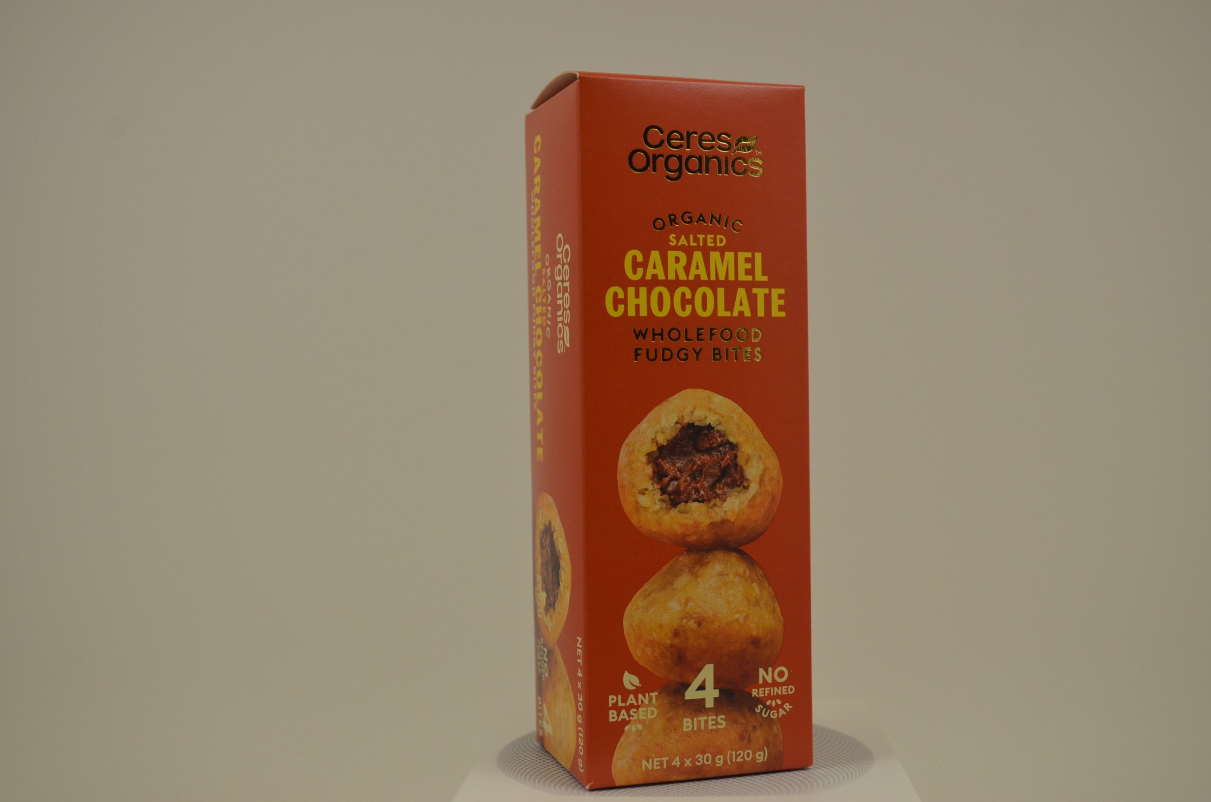 Organic Salted Caramel Chocolate Wholefood Fudgy Bites – 120g (Ceres Organics)