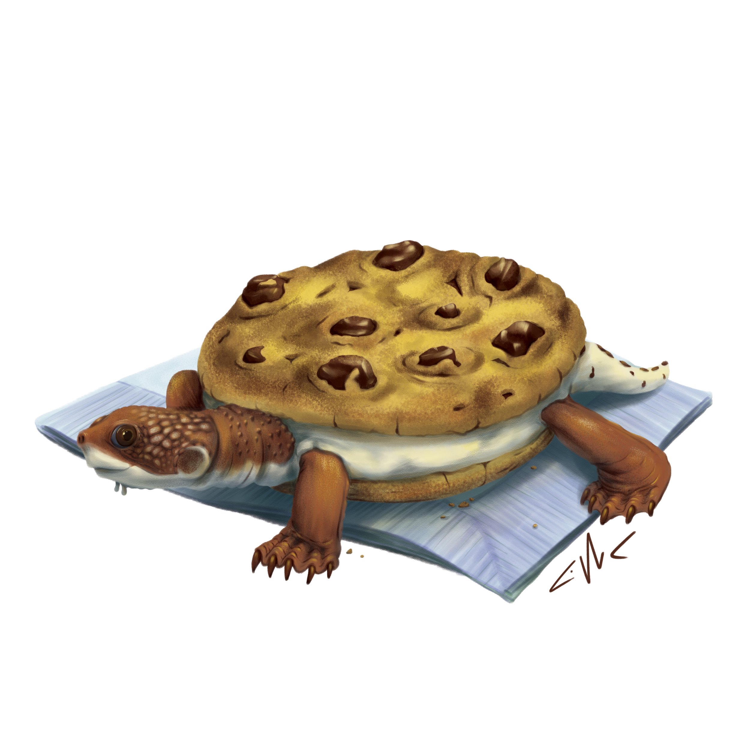 White-Throated Snapping Turtle Ice Cream Sandwich Cookie.jpg