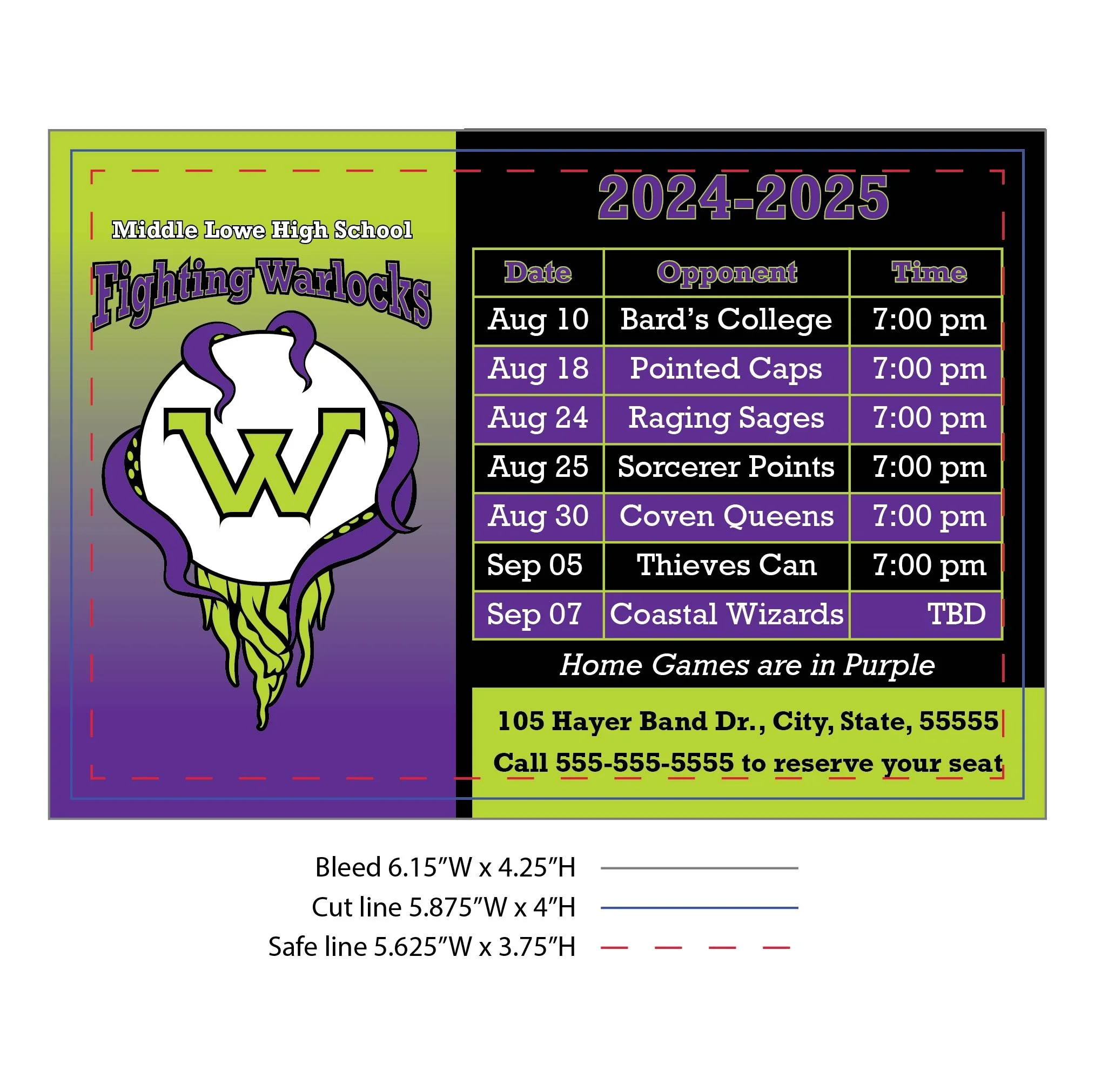 Fighting Warlocks Sports Schedule Magnets Horizontal.jpg