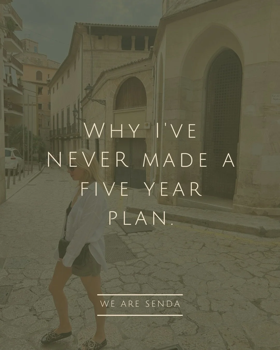 Why I&rsquo;ve NEVER made a five year plan... 

Because guess what, things change, people grow, passion changes, opportunities that are too good to pass up get thrown your way.

But the biggest reason? Because you don&rsquo;t know what you don&rsquo;