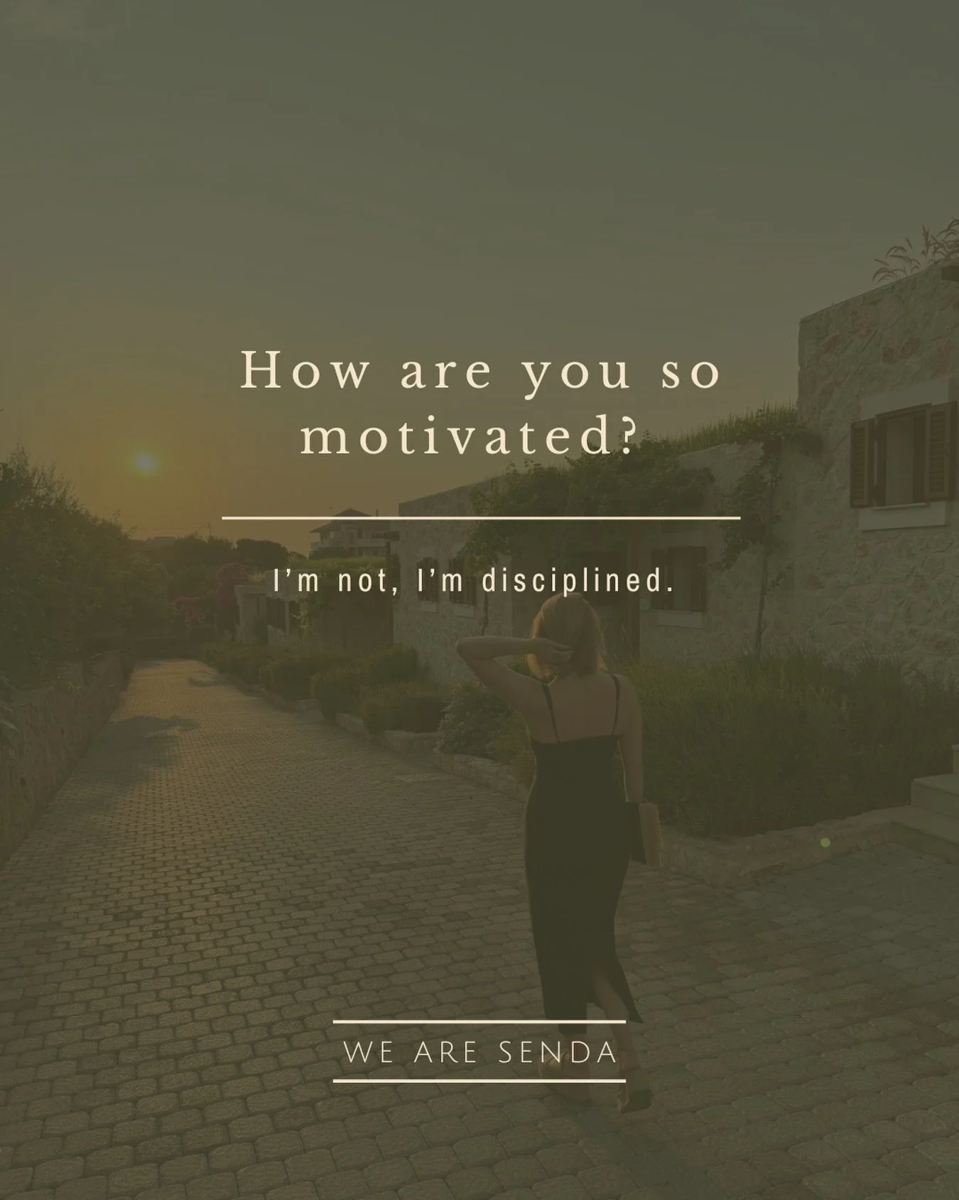 Discipline isn&rsquo;t doing the hard thing once, it&rsquo;s doing the things in the background every single day that no one sees. 

It&rsquo;s doing the things you don&rsquo;t want to do, but you know will have a long term benefit. 

And do you know