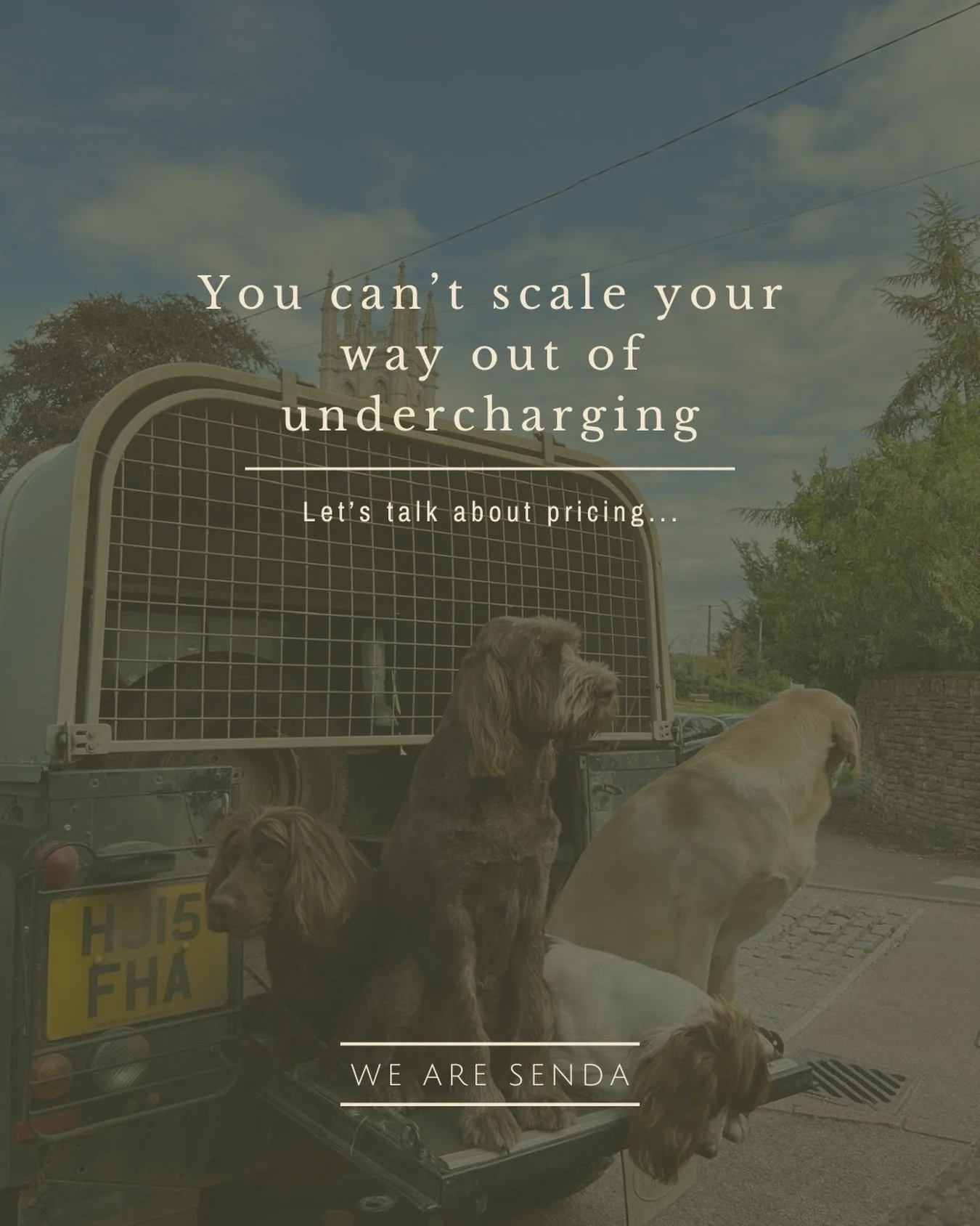 You can&rsquo;t scale your way out of undercharging. 👀

Pricing is scary, I get it. It can be messy, conflicting, confronting and confusing. 

It&rsquo;s also the difference between a profitable, scalable business, and a business that won&rsquo;t wo