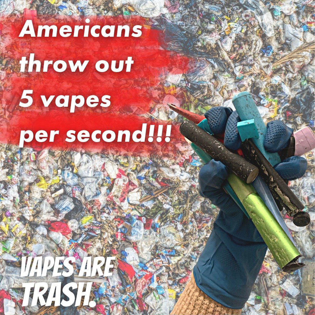 The only proper way to dispose of vapes is with other hazardous waste like at the NYC Department of Sanitation SAFE Disposal Events. Protect the environment. Don&rsquo;t give vape and tobacco companies your money. Use proper disposal. 

Vapes are tra