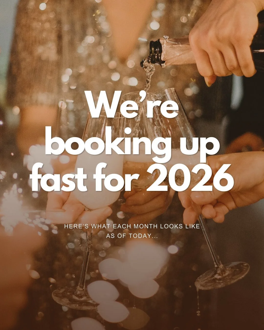 Summer celebrations, fall weddings, holiday parties&hellip; they&rsquo;re already on the books 🥂
If you&rsquo;re dreaming of a beautifully run bar experience that lets you actually enjoy your event, now is the time to lock in your date.

💍 Weddings