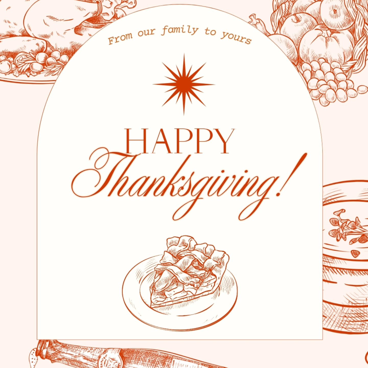 We are out for the rest of the week for Thanksgiving. Thank you all for supporting us! We are very grateful 🙏 

We hope you all have a wonderful holiday with your friends and family! May all your travel plans be smooth and all your baked goods cook 