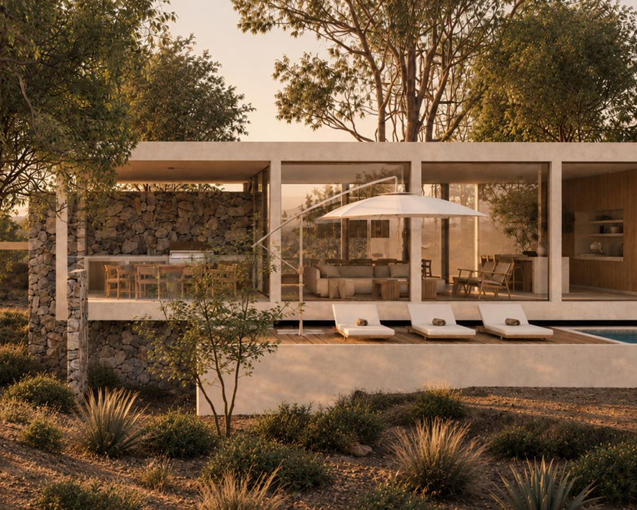 Pavilion, spec home, La Playa Majahua, Troncones Pacific Coast