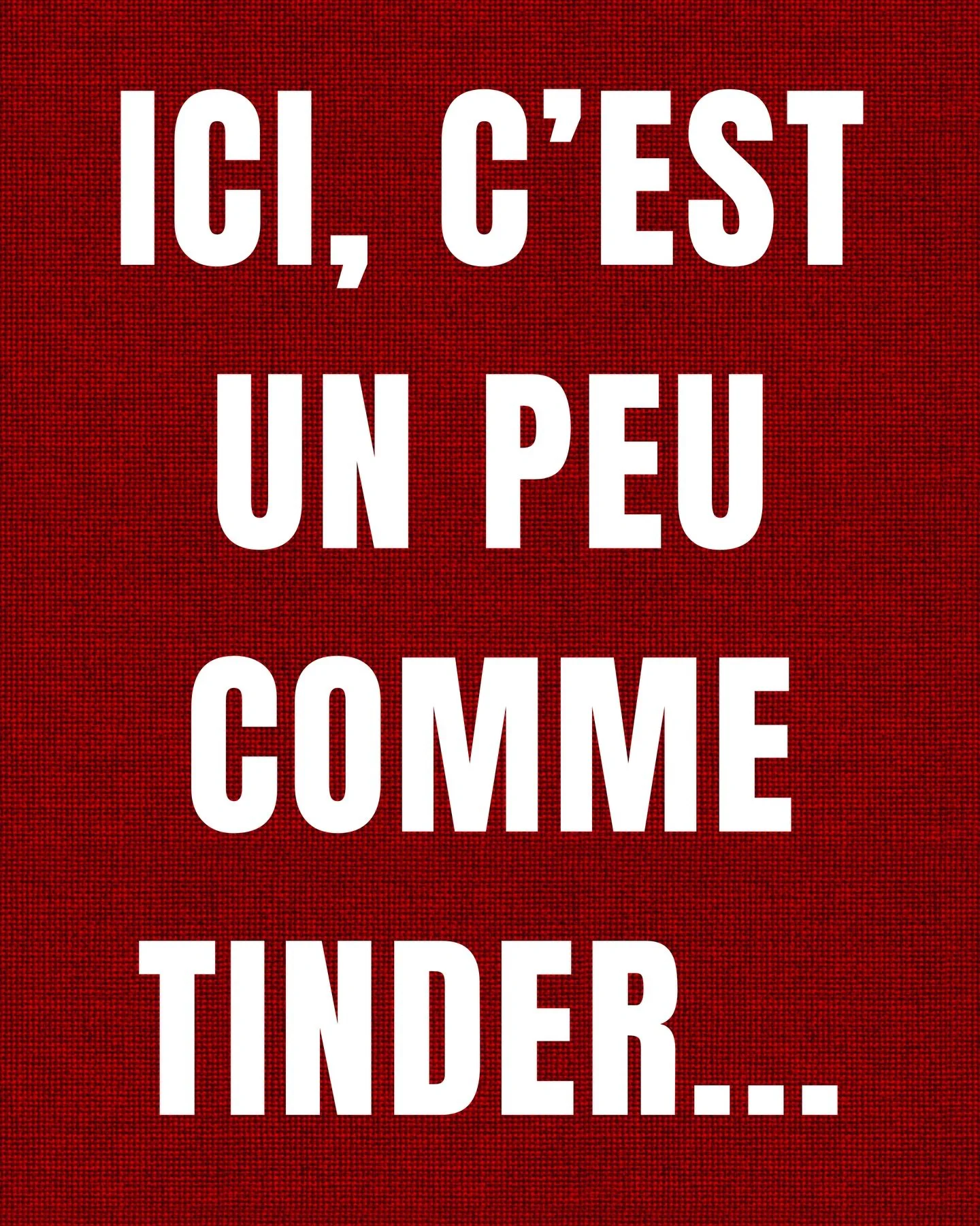 Trouver son photographe de mariage, c&rsquo;est comme Tinder.

Tu swipes pendant des heures.
Trop pos&eacute;. Trop dark. Trop boh&egrave;me. Trop &ldquo;on adore les couchers de soleil&rdquo;.

Puis tu tombes sur quelqu&rsquo;un que t&rsquo;aurais b