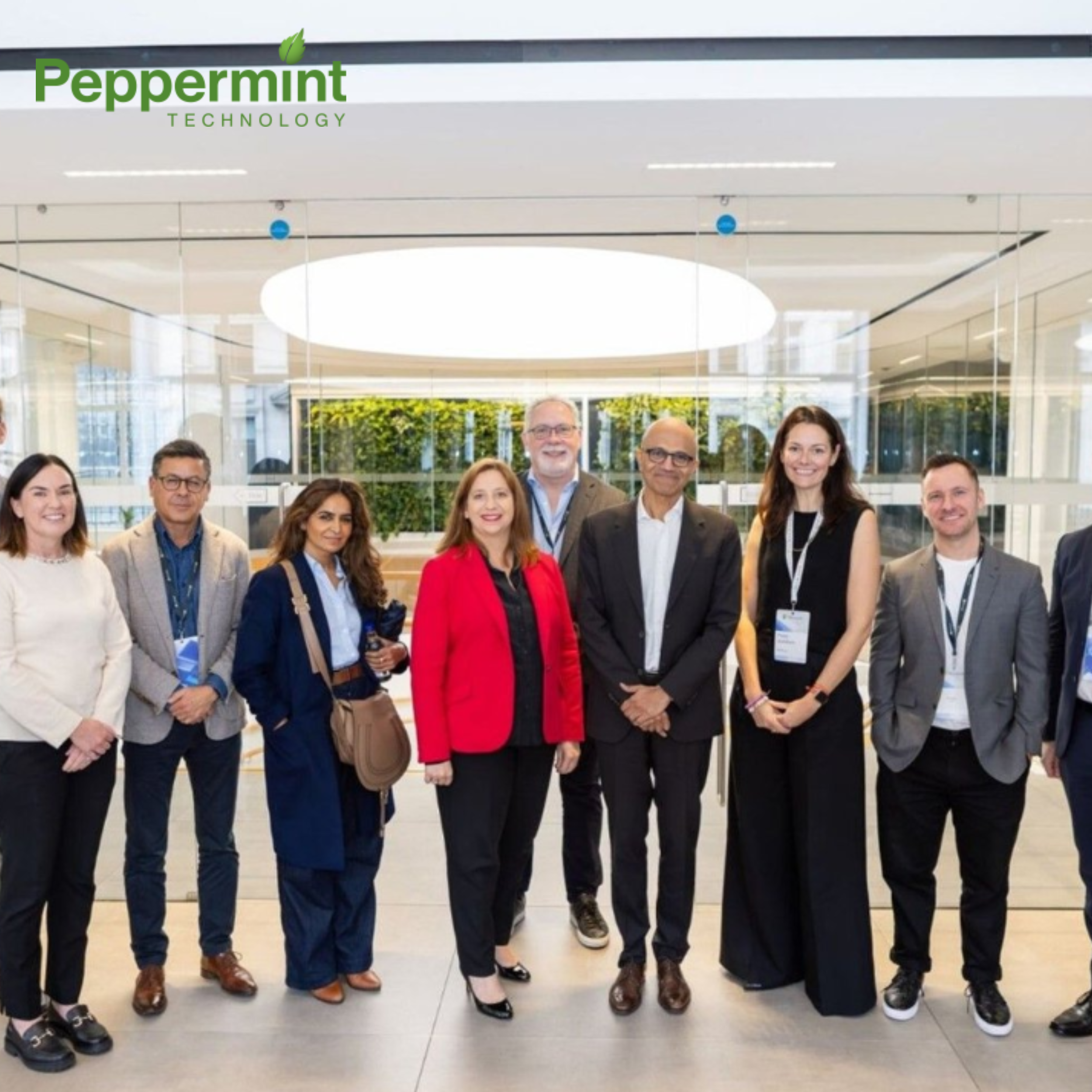 Peppermint Technology joins Satya Nadella in AI Roundtable