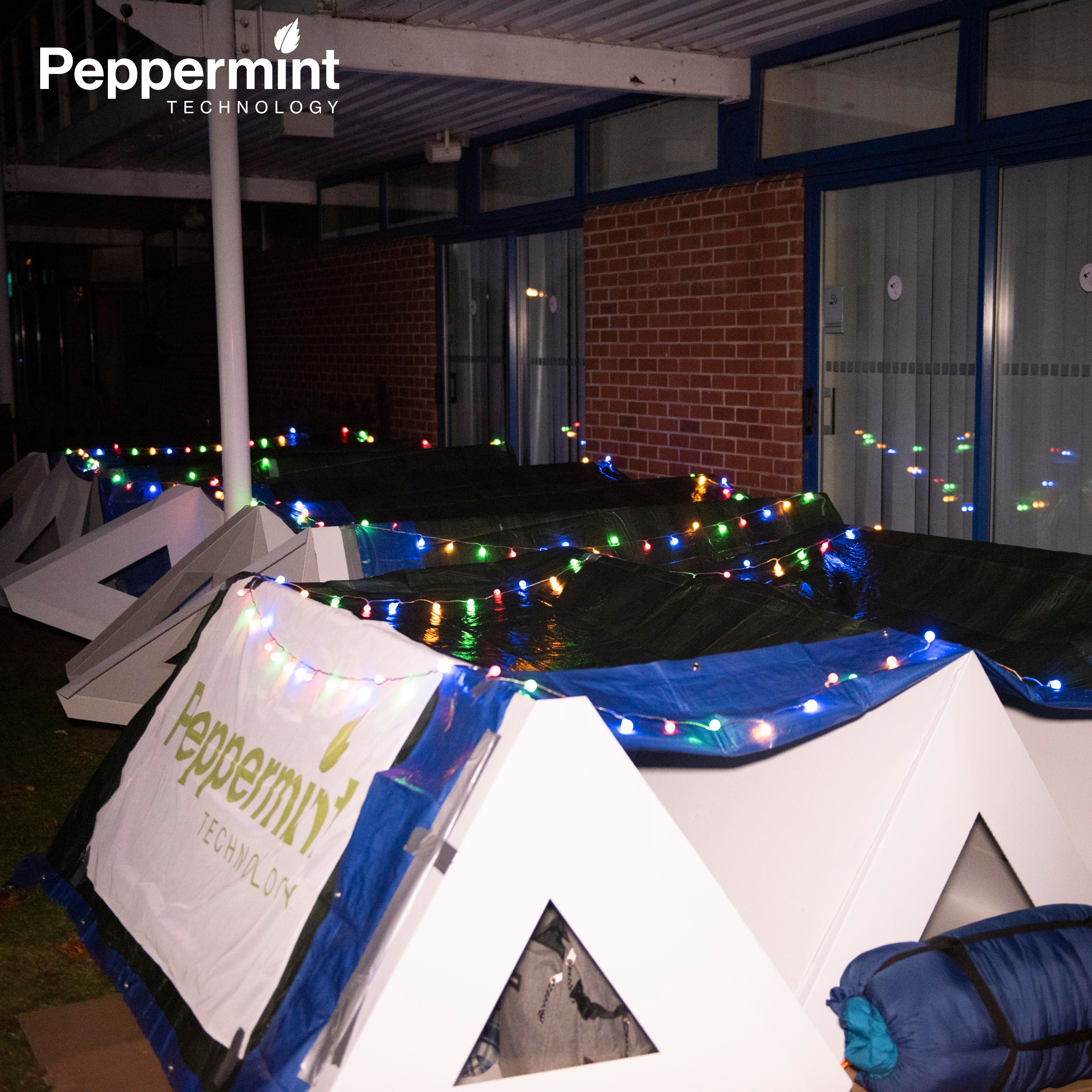 Peppermint raises over £4000 for charity during Nottingham Big Sleep Out!