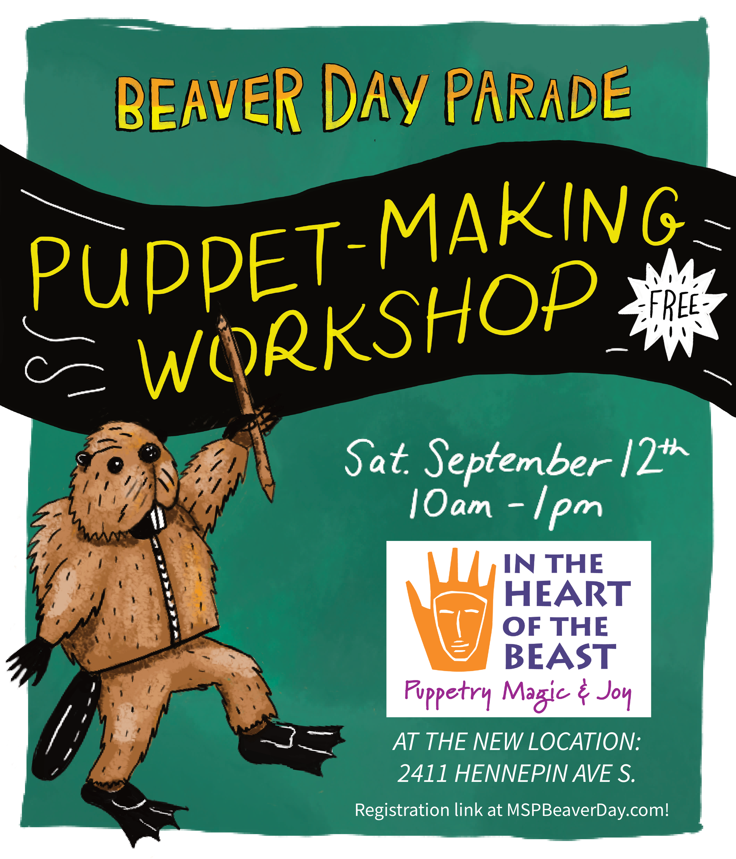 Beaver Day Puppet Making Workshop