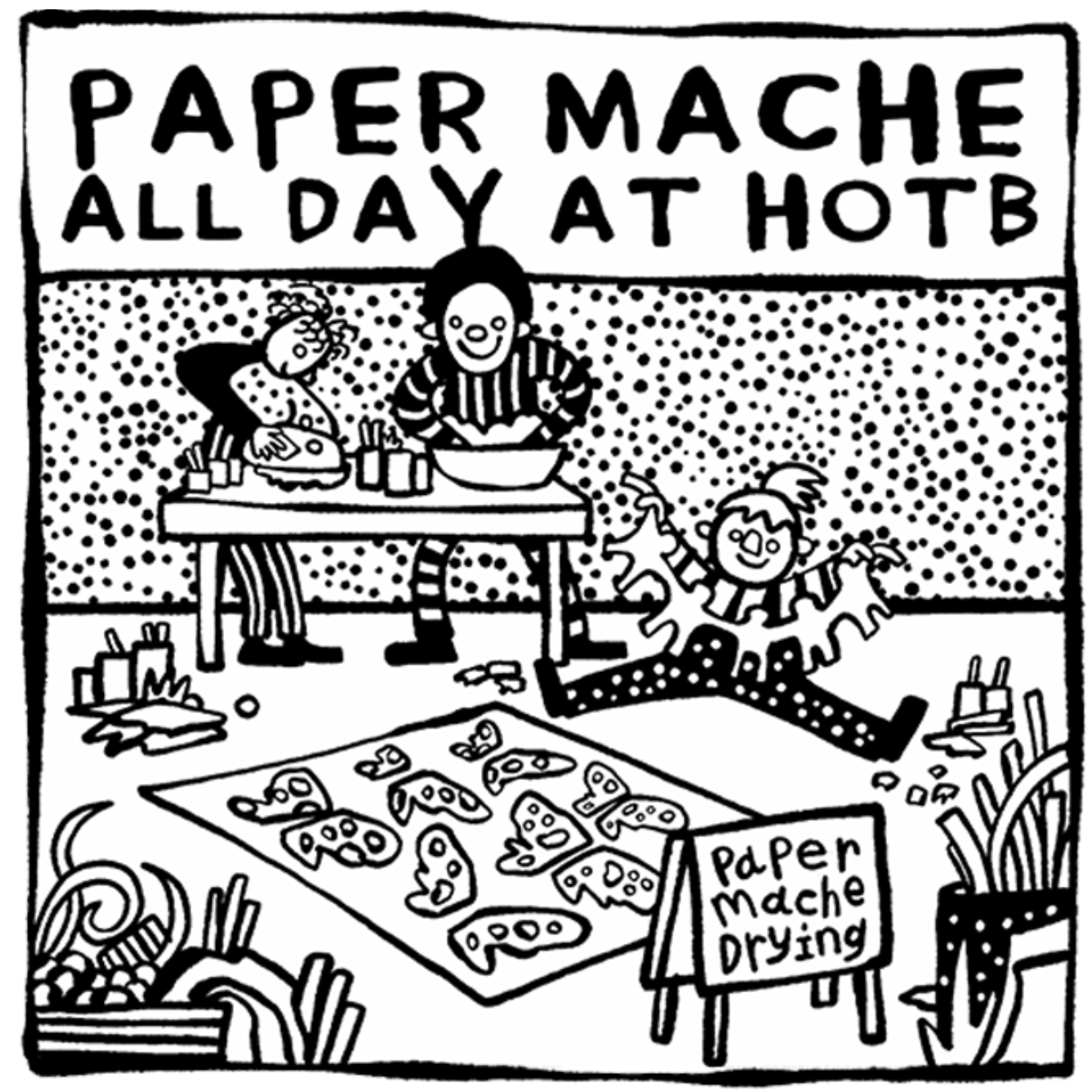 HoBT Sticker - Paper Machè
