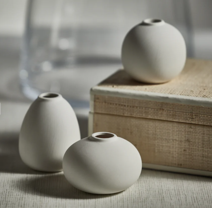 TRESCO Clay Bud Vases
