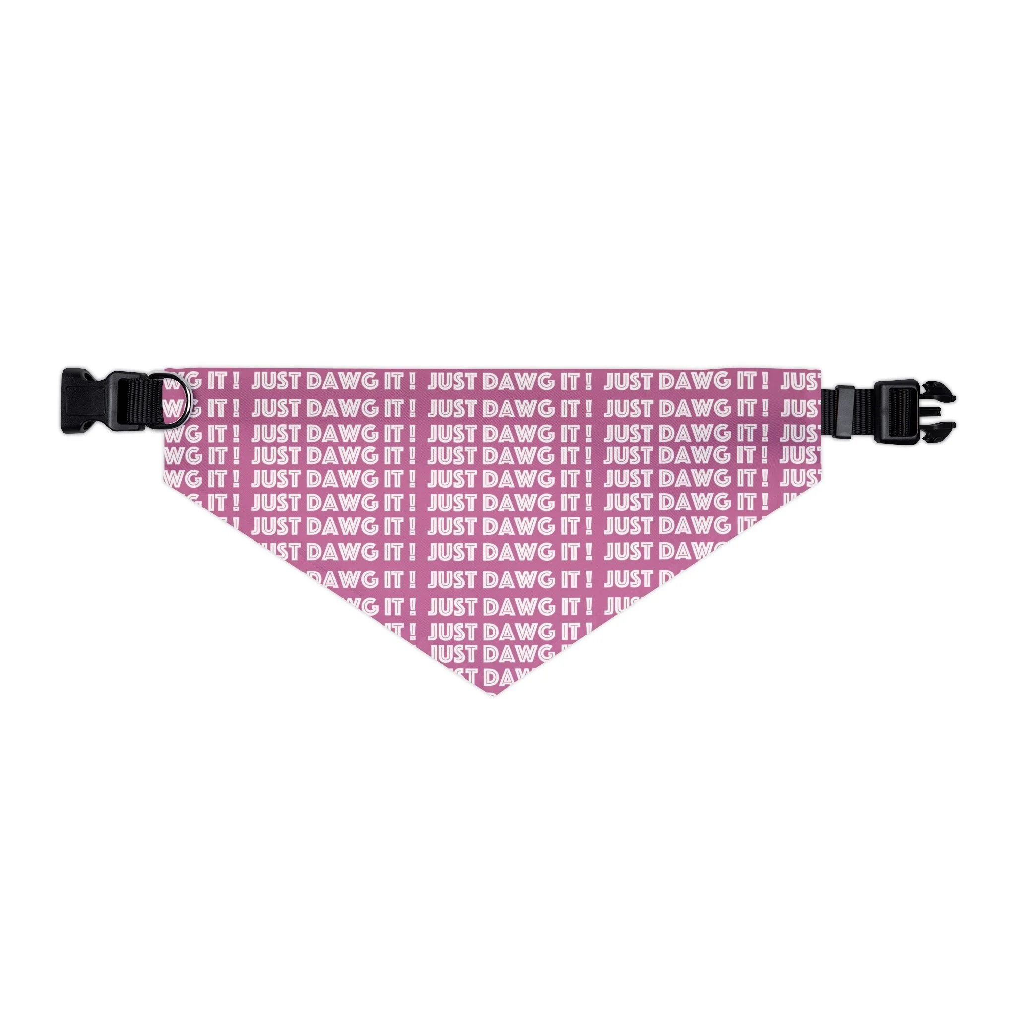 Just Dawg It Pink Dog Bandana Collar(Just Dawg it Collection) — Dog Bandana Collar