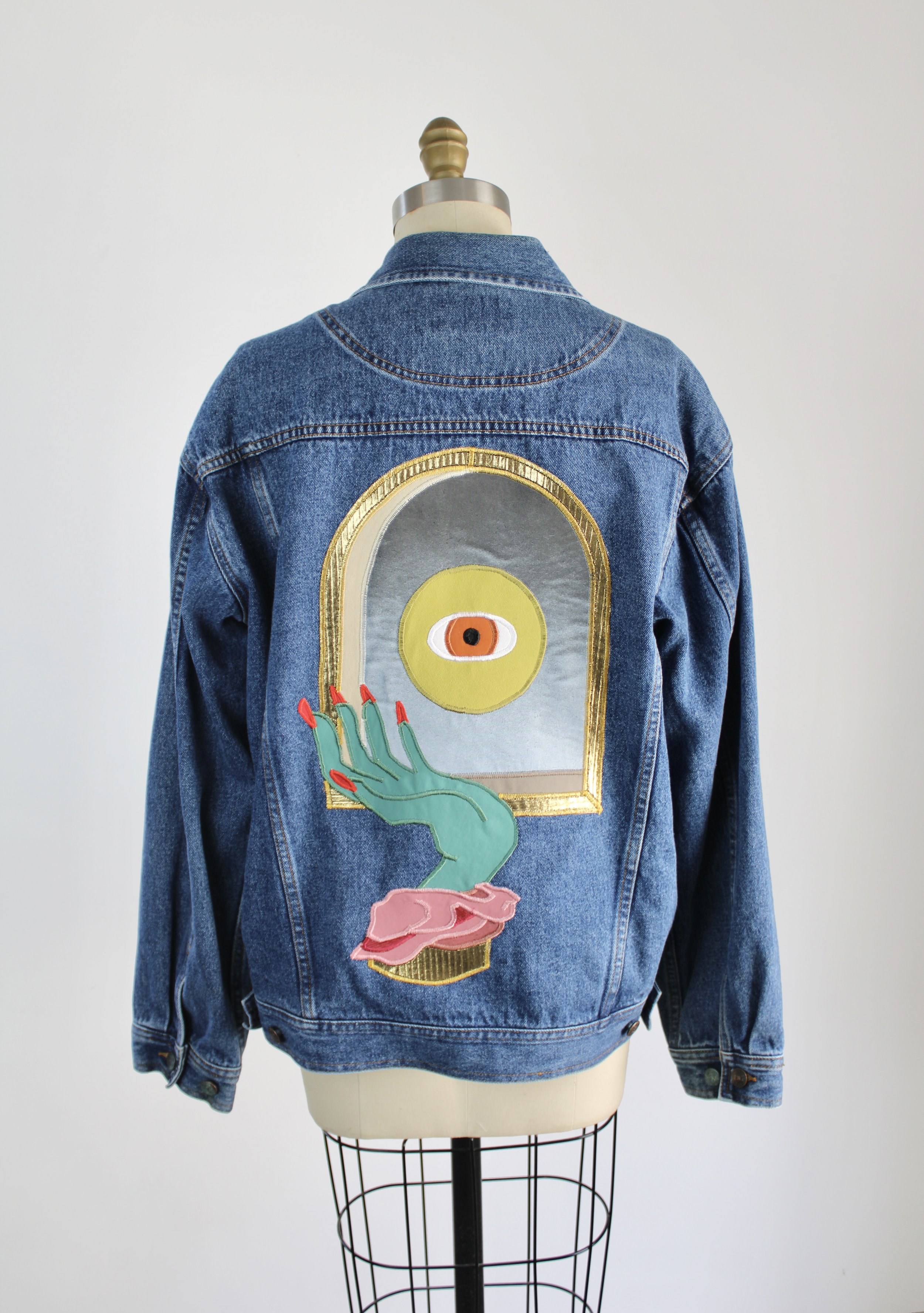 Large Embellished Denim