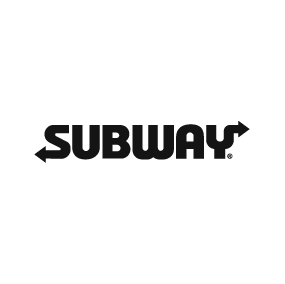 Subway logo showing the brand name in black with a yellow arrow line underneath.