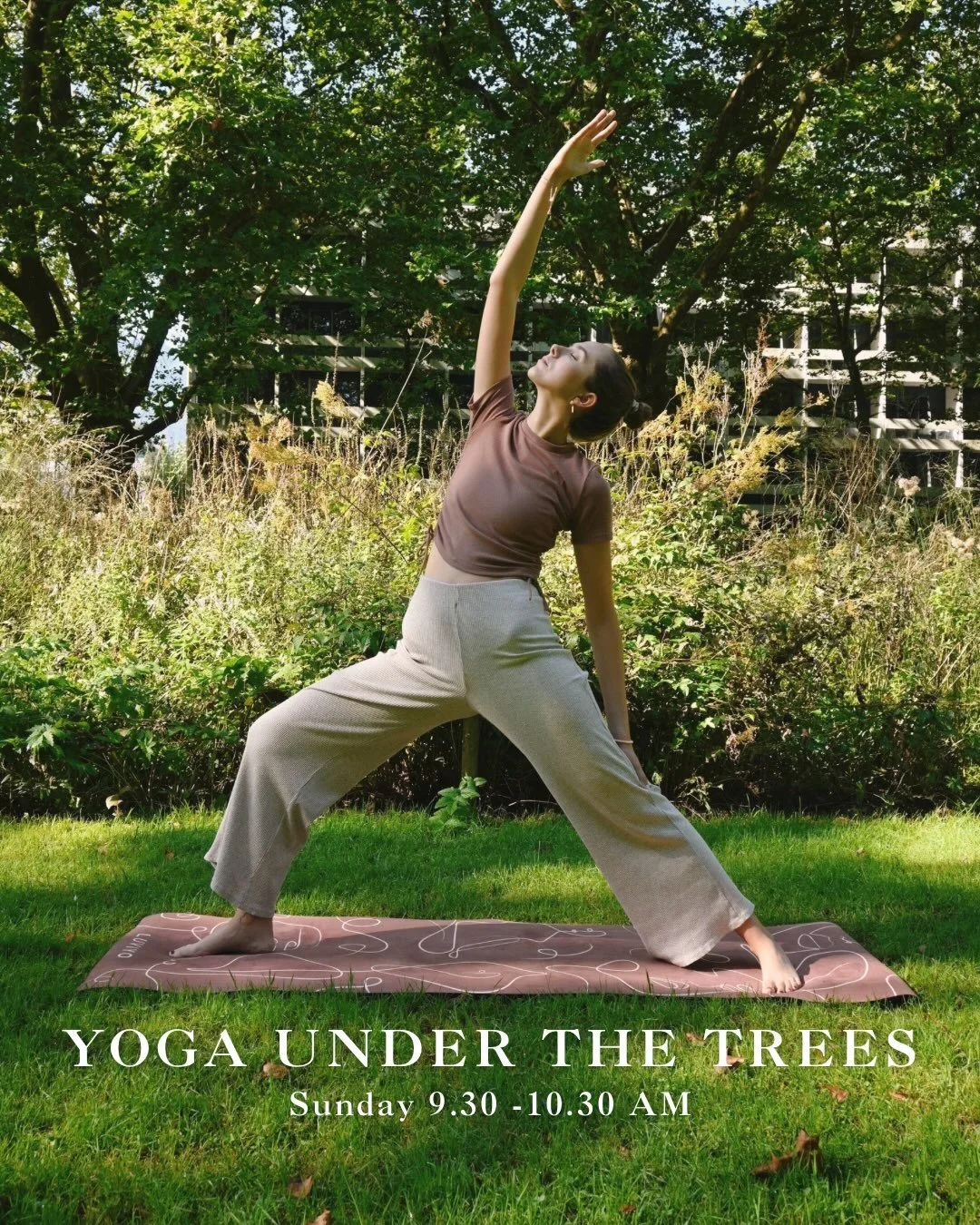 Sunday Outdoor Yoga 🧘🏼&zwj;♀️🌳🌞

Summer is here and so is outdoor yoga 🌞 You loved it so much last year, so I had to bring it back again! 

Join me for a feel-good morning flow under the trees 🌳 &mdash; move gently, breathe deeply &amp; recharg