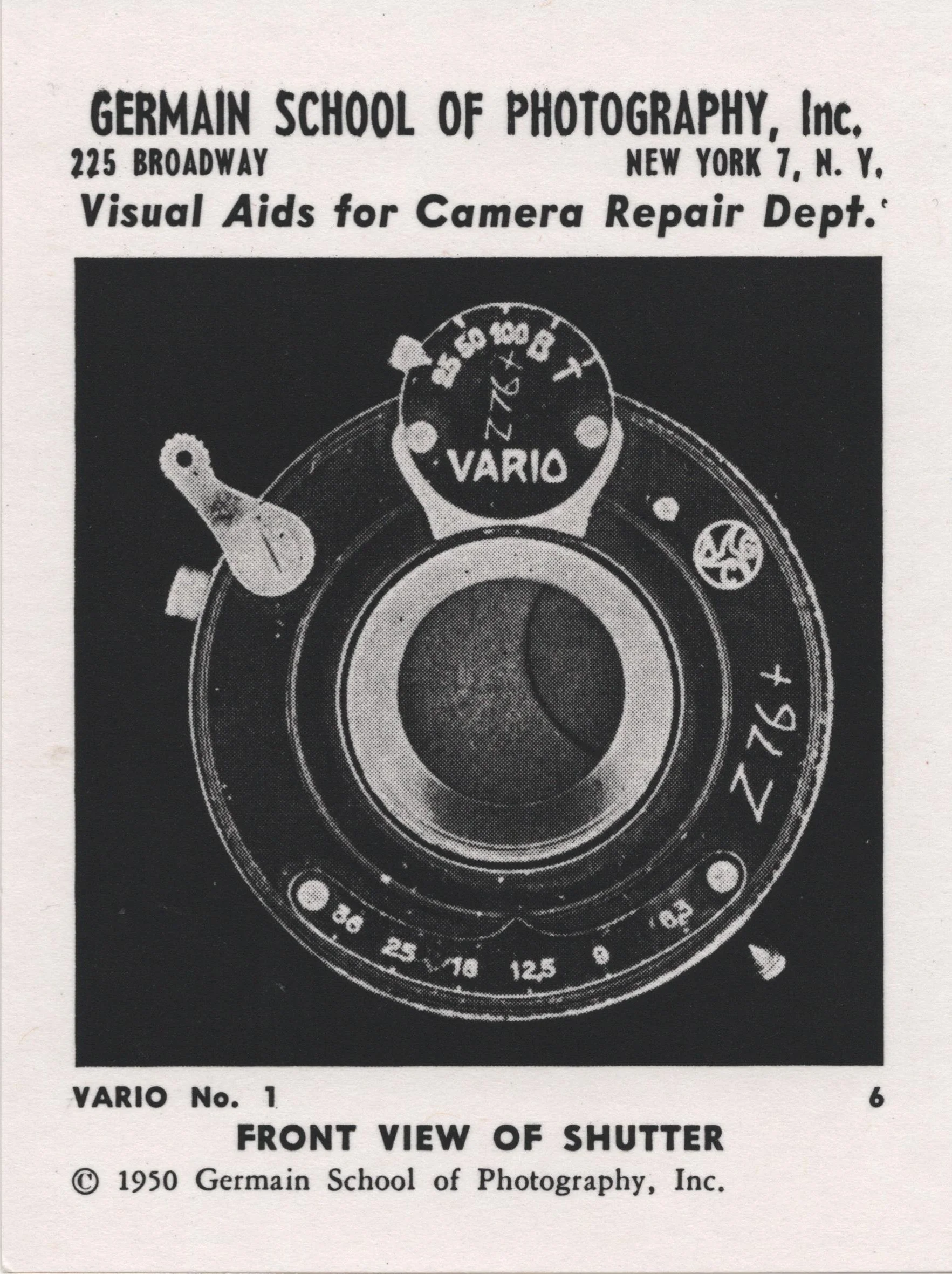 Vario Shutter Visual Disassembly Guide