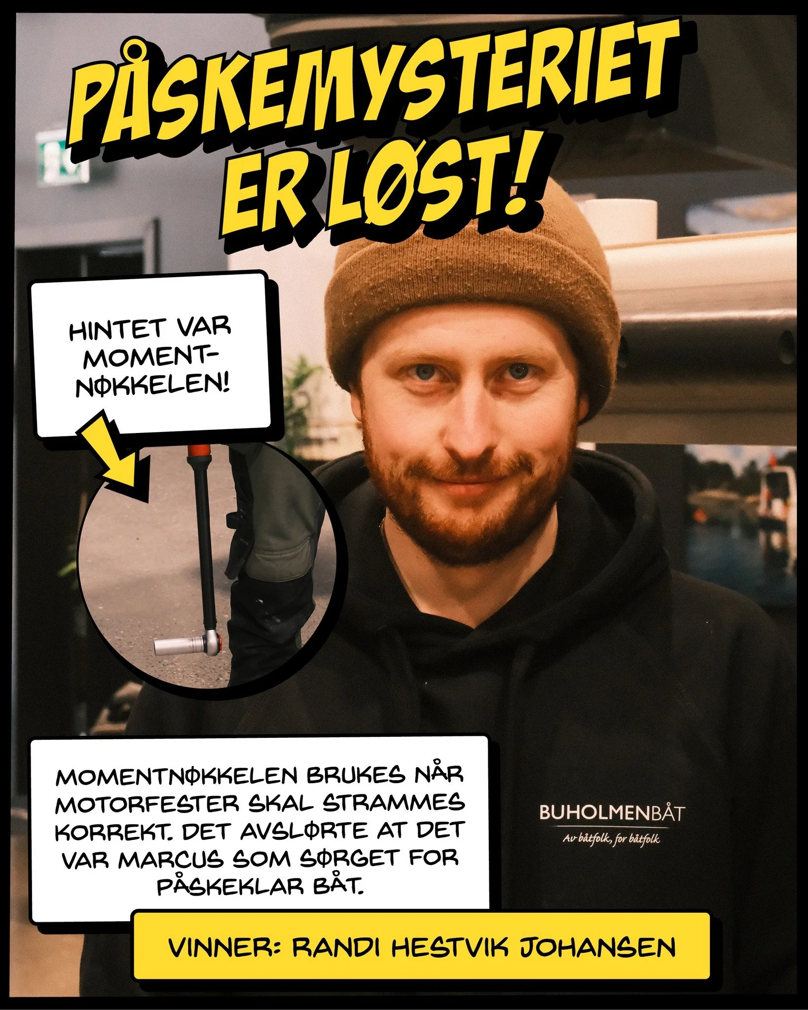 P&Aring;SKEMYSTERIET ER L&Oslash;ST!

Mange skarpe detektiver fulgte sporene til momentn&oslash;kkelen 🔧
Den brukes n&aring;r motorfester og bolter skal strammes korrekt &ndash; og avsl&oslash;rte hvem som hadde tatt en ekstra runde p&aring; verkste
