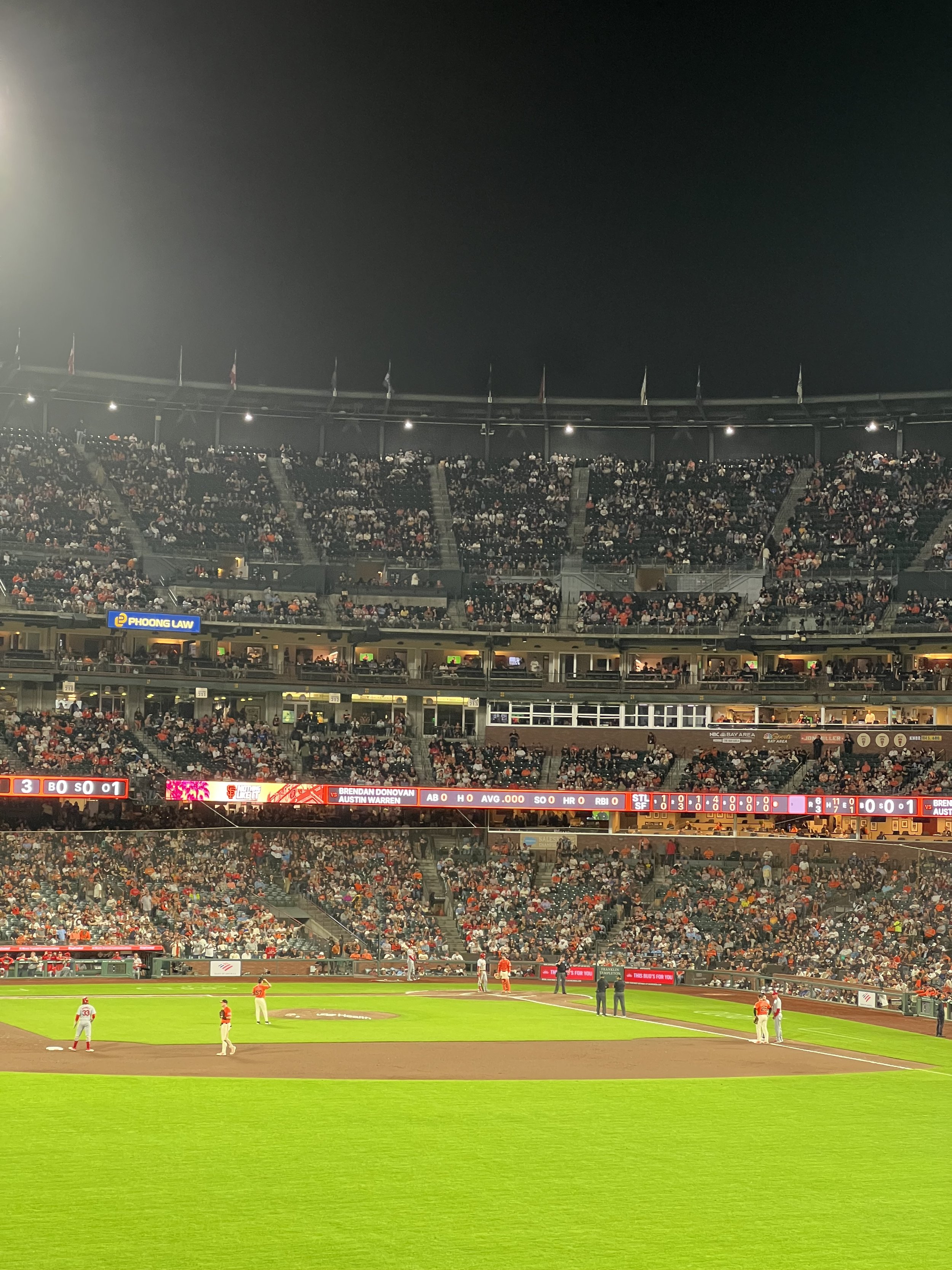 constantly in awe of how, in every seat, each individual holds a different perspective of the same event. I got a hot dog. it was a great night.