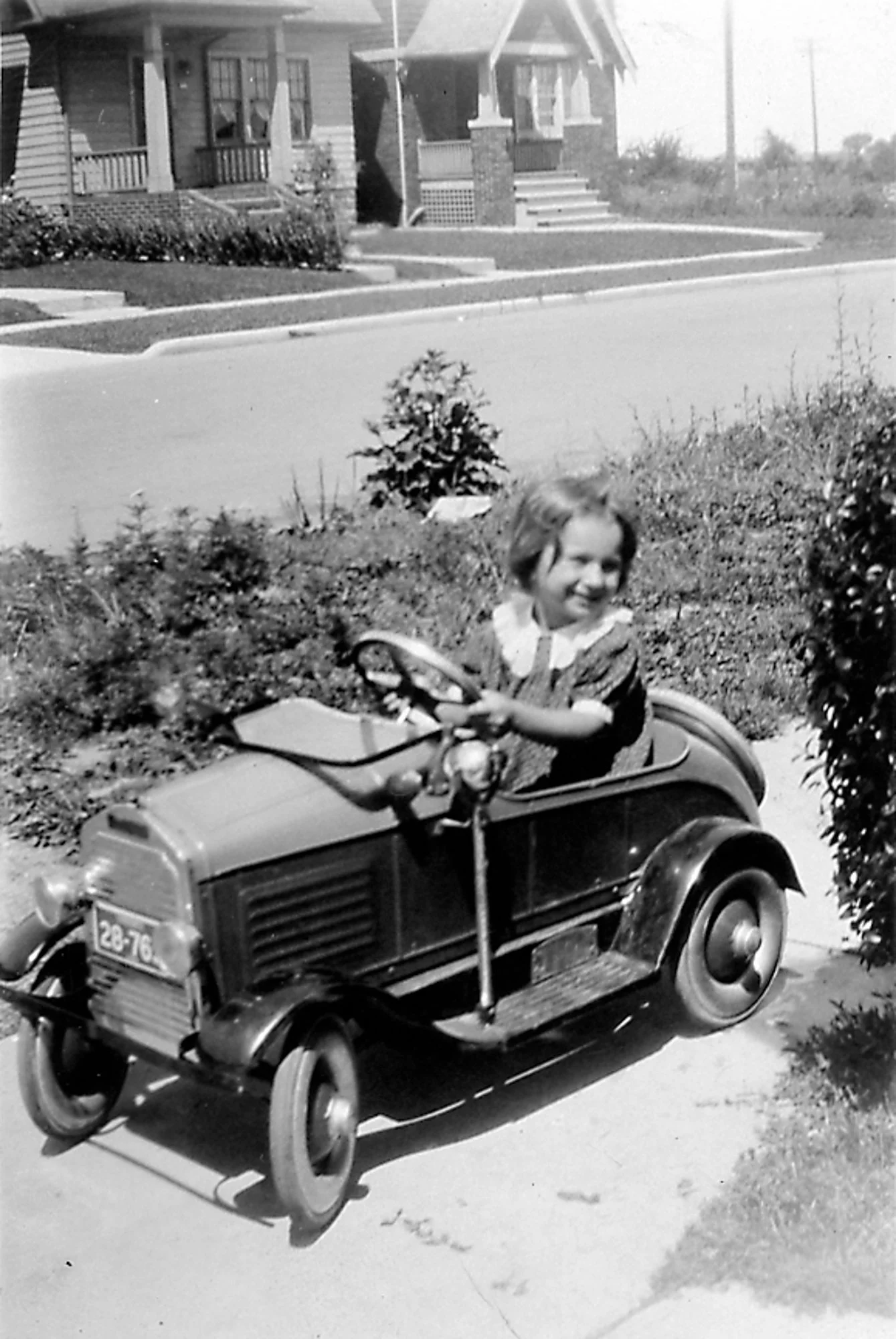 Sue at age three,  in a nice ride