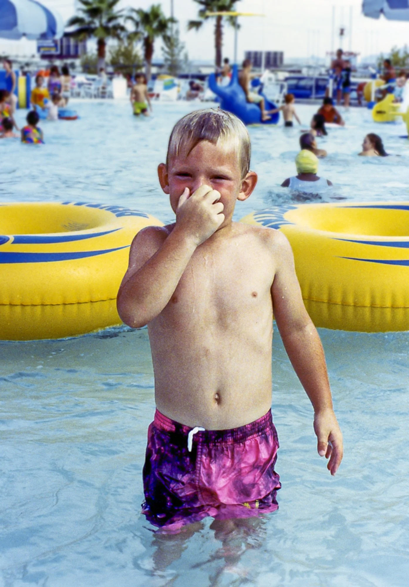 Erik at Wet-n-Wild on the Las Vegas strip. 