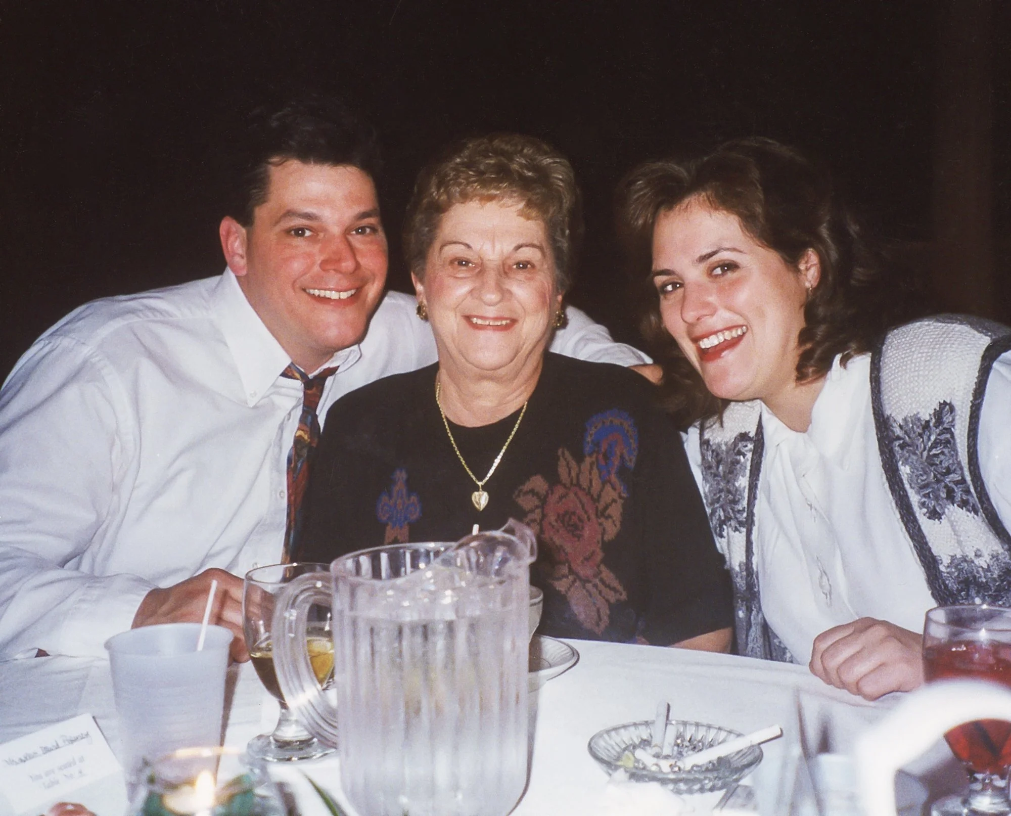 Rich, Sue, and Julie at cousin Ted's wedding. 