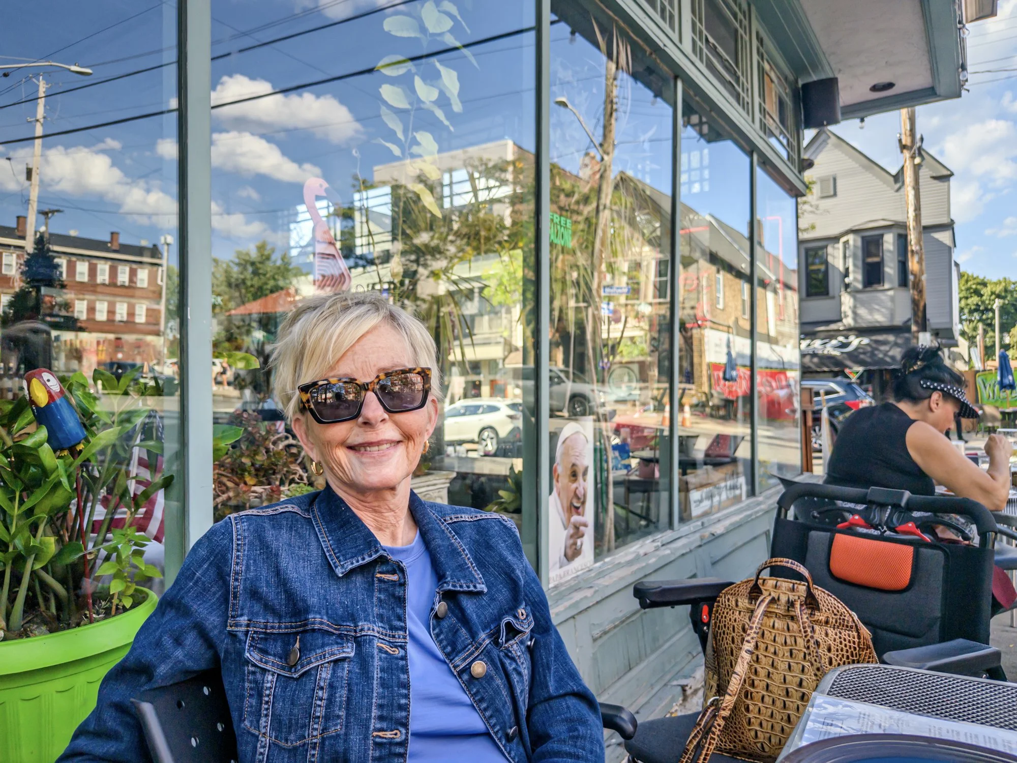 Roni a lovely evening in Little Italy, a neighborhood near Cleveland, Ohio.