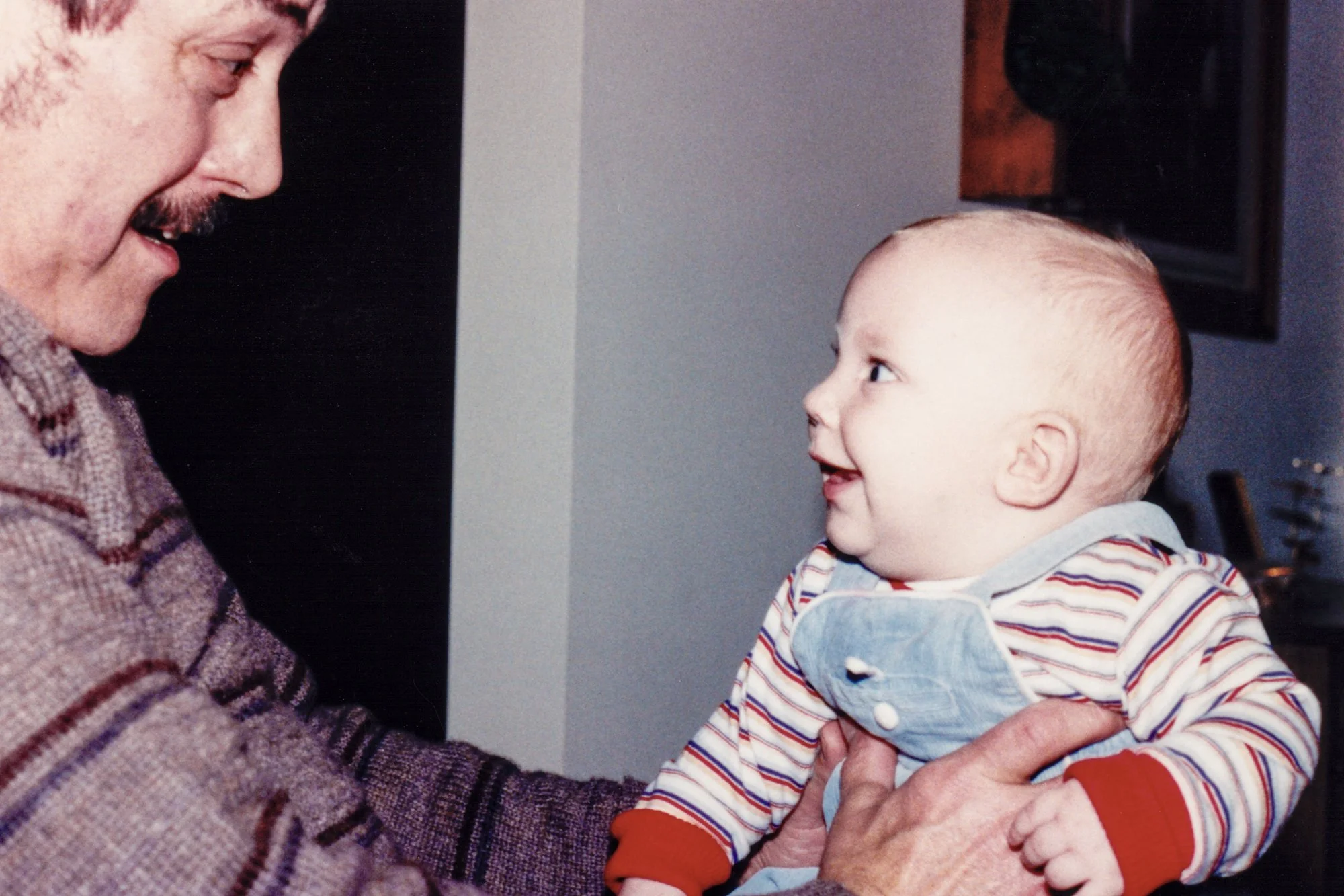 Erik and Grandpa Bob. 