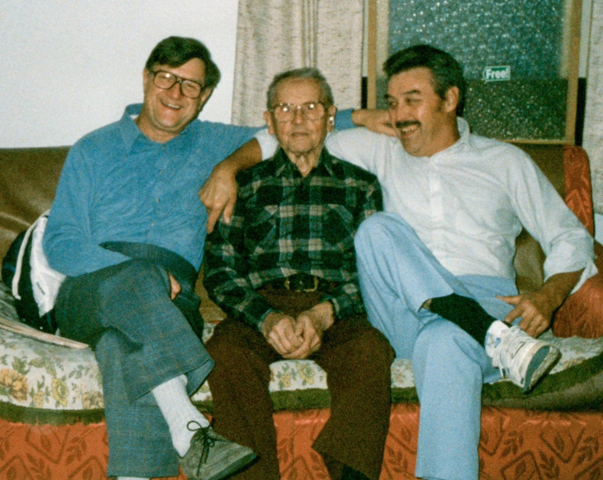 Uncle Frank (Cynowa), Cousin Dan, and Dad (Bob Travis)