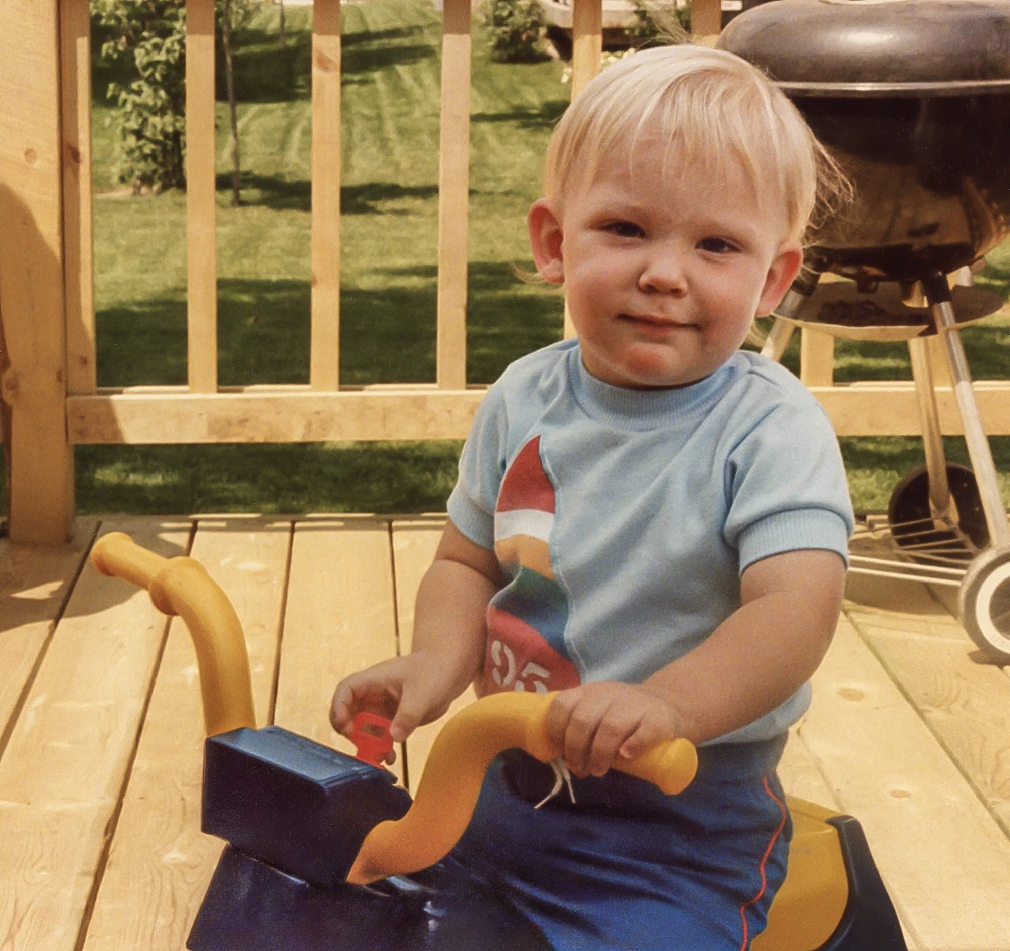 Erik on the deck. 