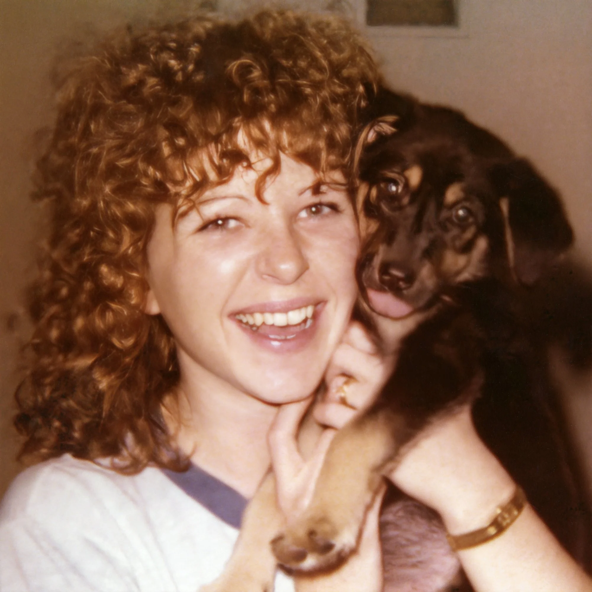 Roni and Mugsy. This photo was taken a week after moving into the house on Danzig.