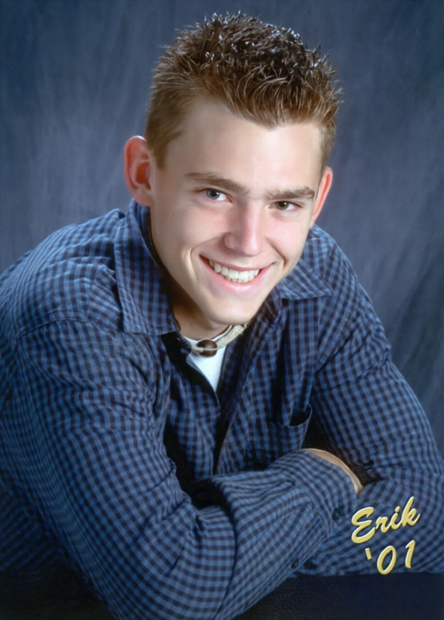 Erik's graduation photo.