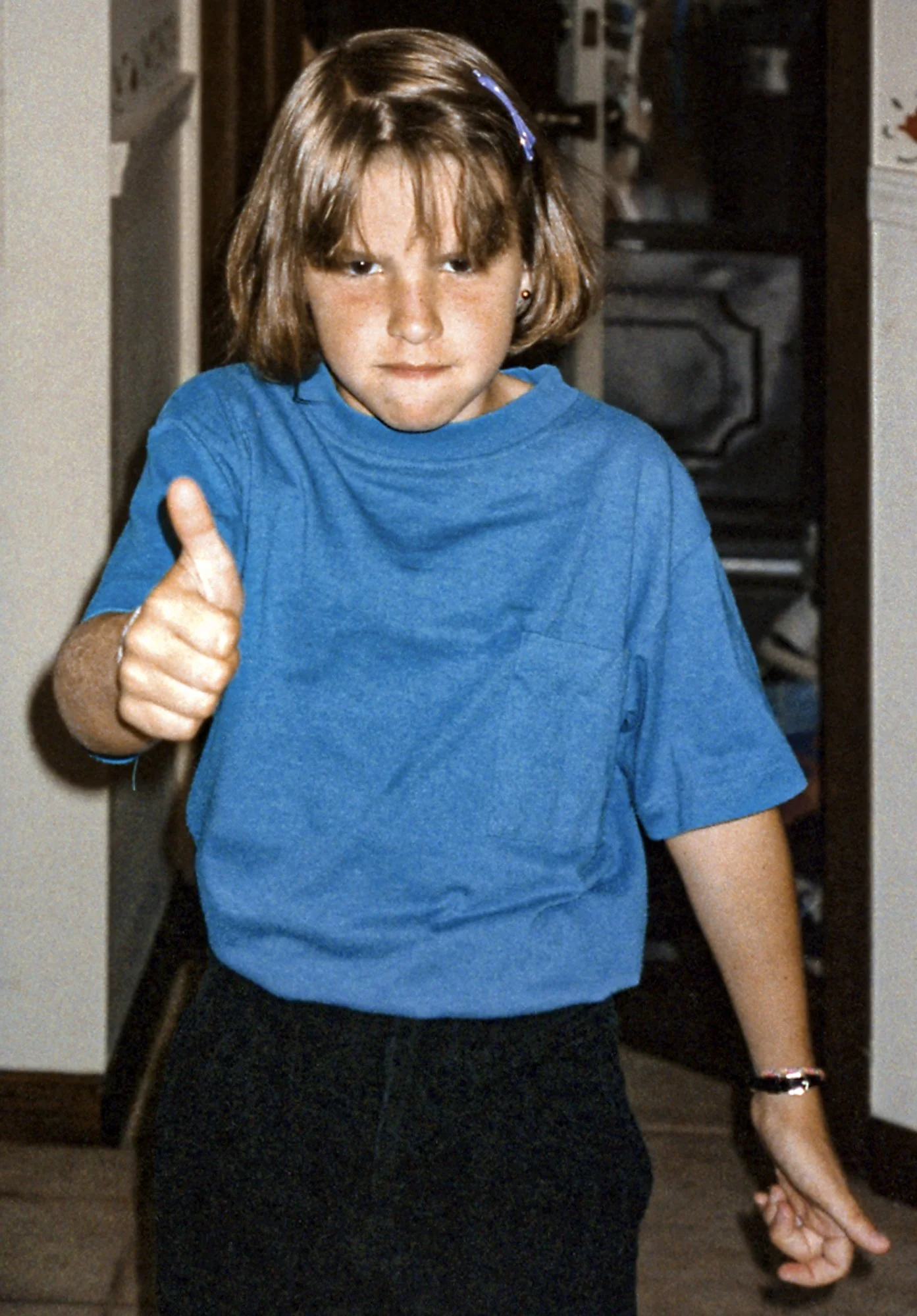 Thumbs up - Looks like the mission was successful.