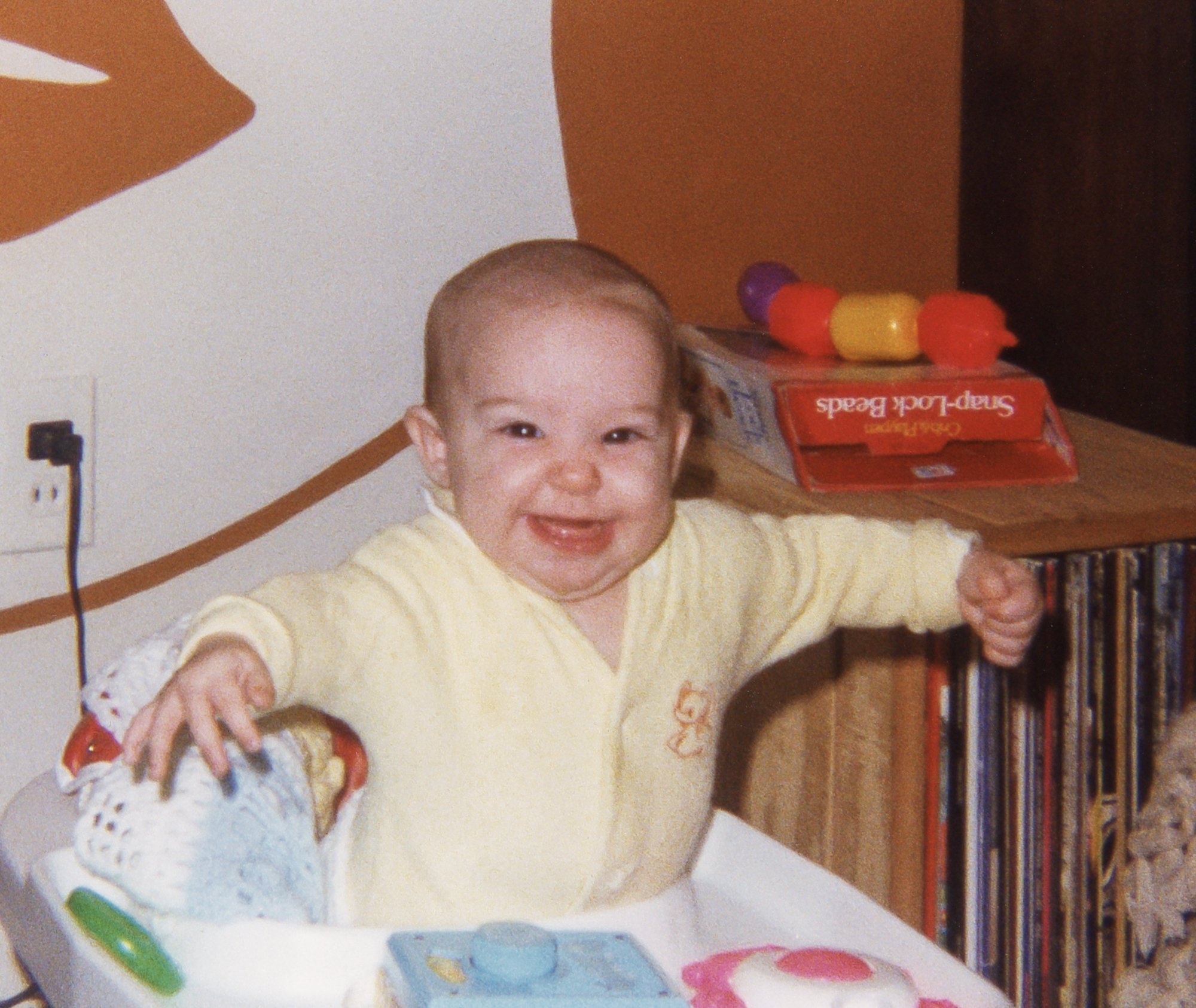 Kelly getting a morning workout in. Note; no need for child safety covers on the outlets. 