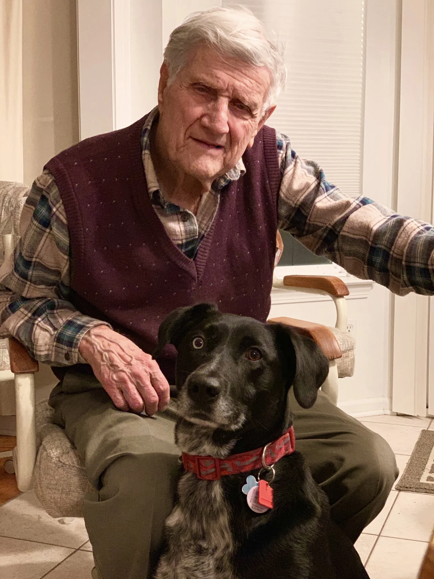 Frank Cynowa and his dog Buddy