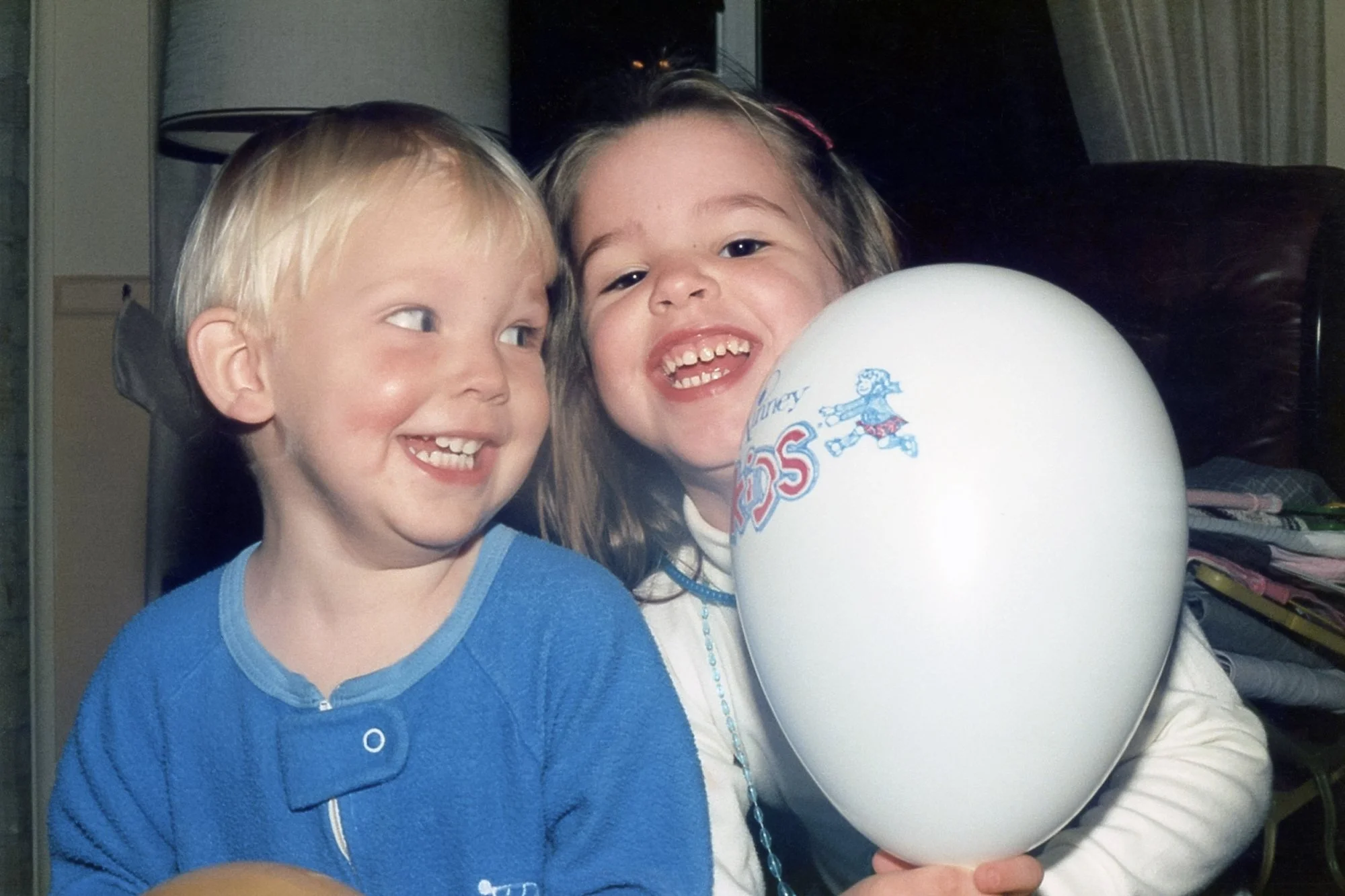 Erik and Kelly clowning around the day after they got new shoes.