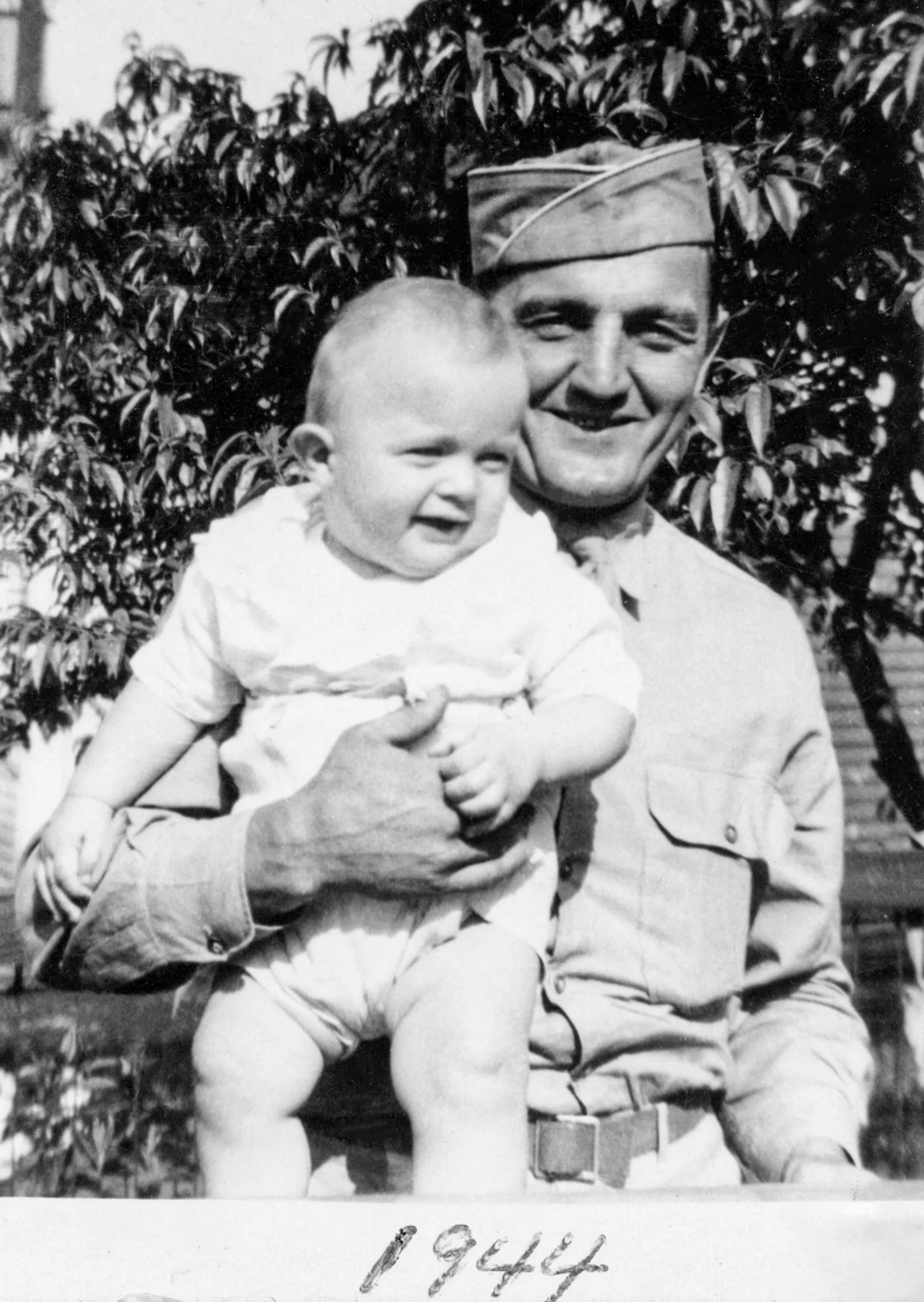 Uncle Donald Kosila (Dad’s Brother) with Uncle Alex (died shortly after in WWII) - 1944 - 
  more on Alex  
