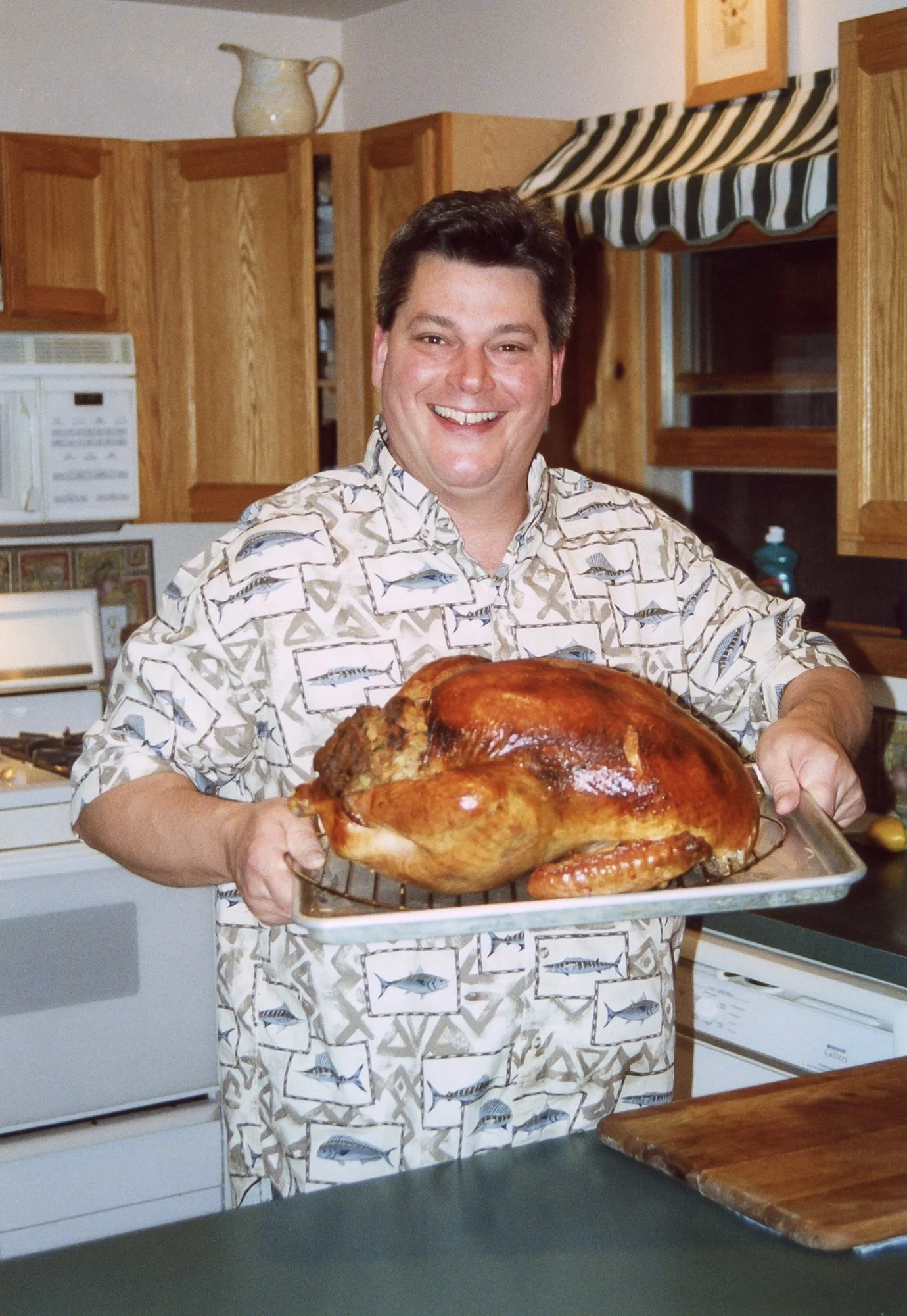 Rich and his Thanksgiving turkey.